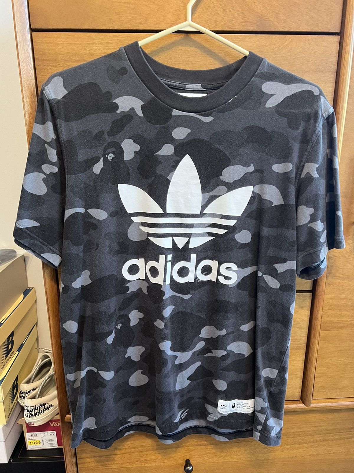 Adidas × Bape Bape x Adidas Adicolor tee black camo medium Size US M / EU 48-50 / 2 - 1 Thumbnail