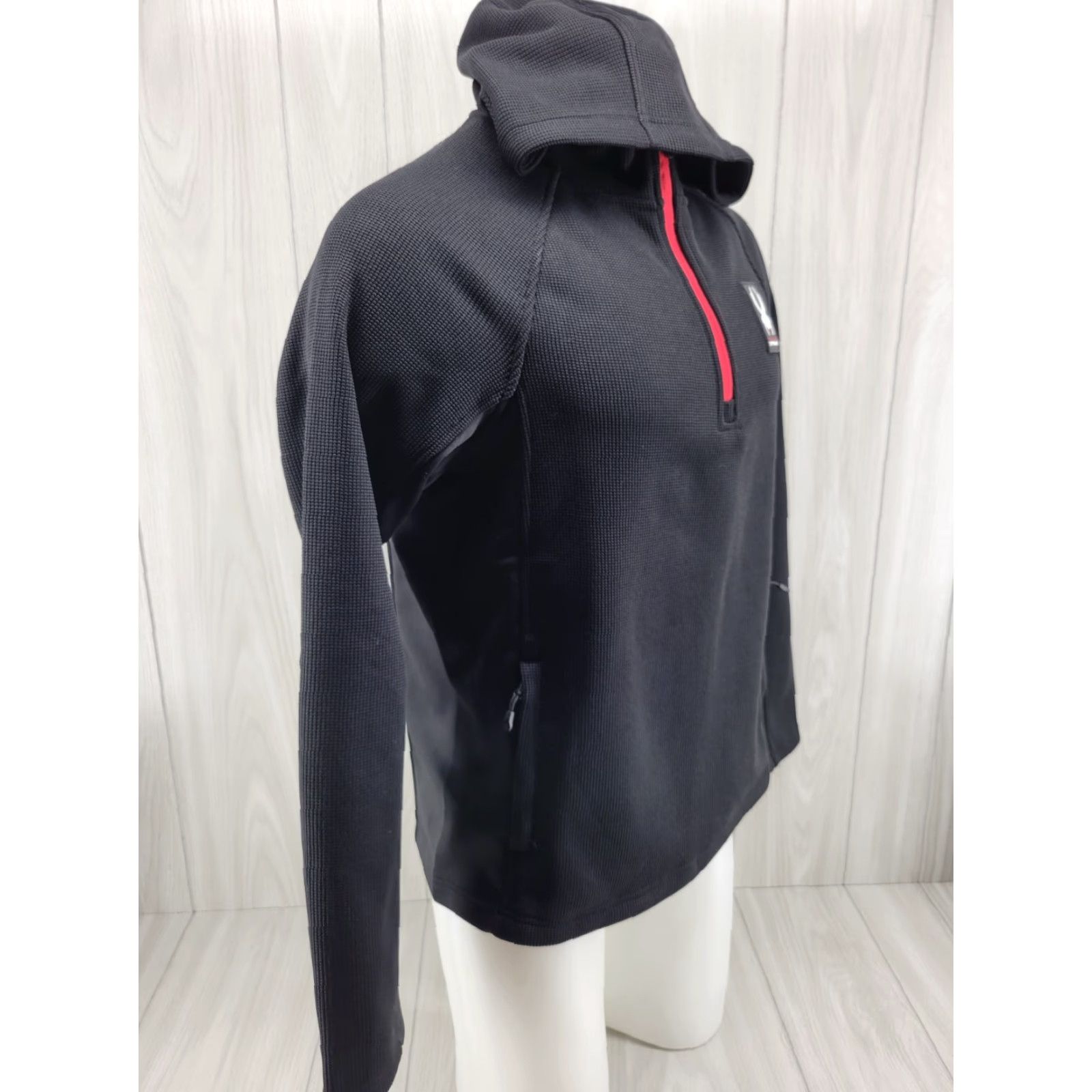 Spyder VINTAGE? No. NWT Spyder Softshell Jacket 1/4 Zip Mens Black M Hydroweb Warm? Size US M / EU 48-50 / 2 - 4 Thumbnail