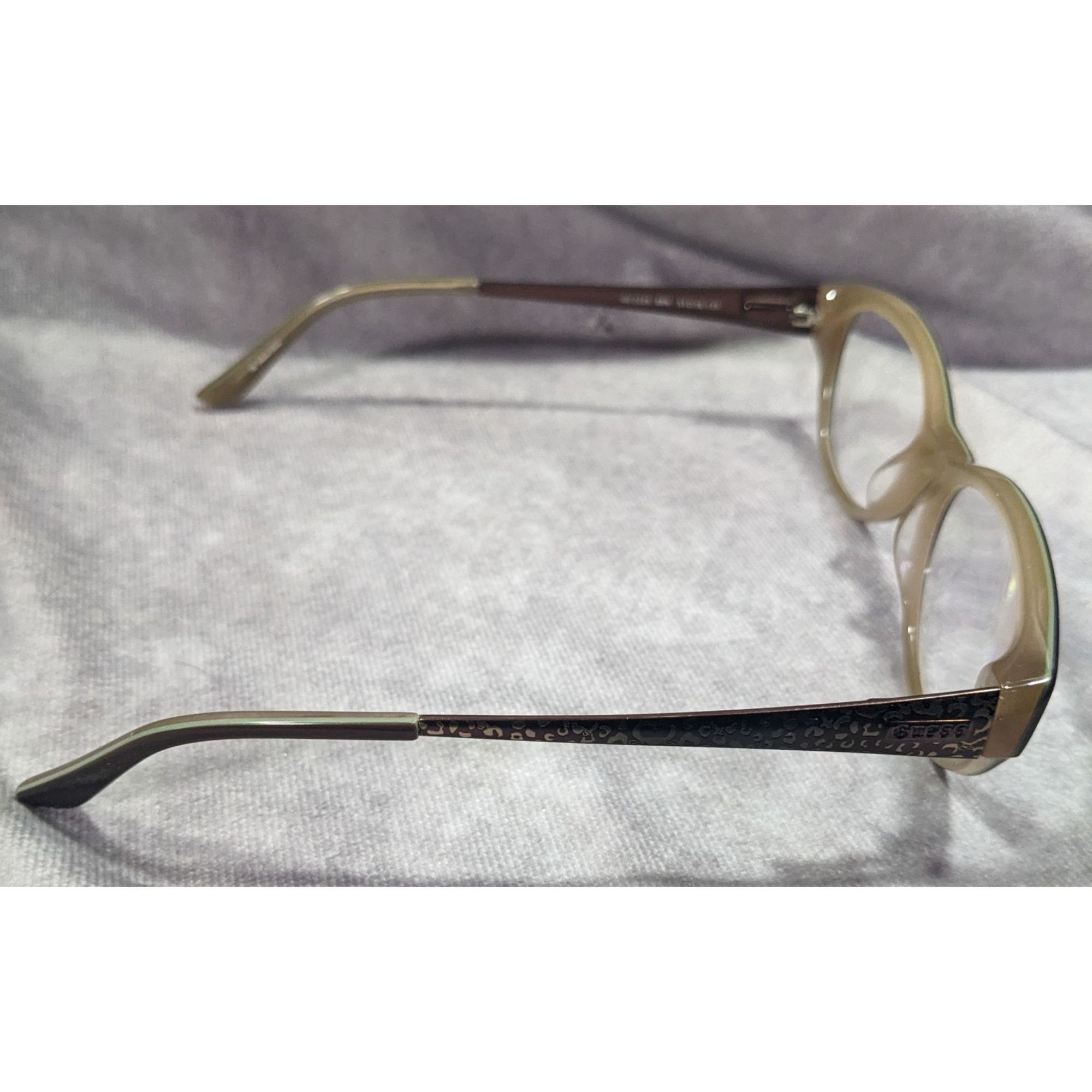 Guess Guess GU2226 BRN Brown And Tan Leopard Print Glasses Frames Size ONE SIZE - 3 Thumbnail