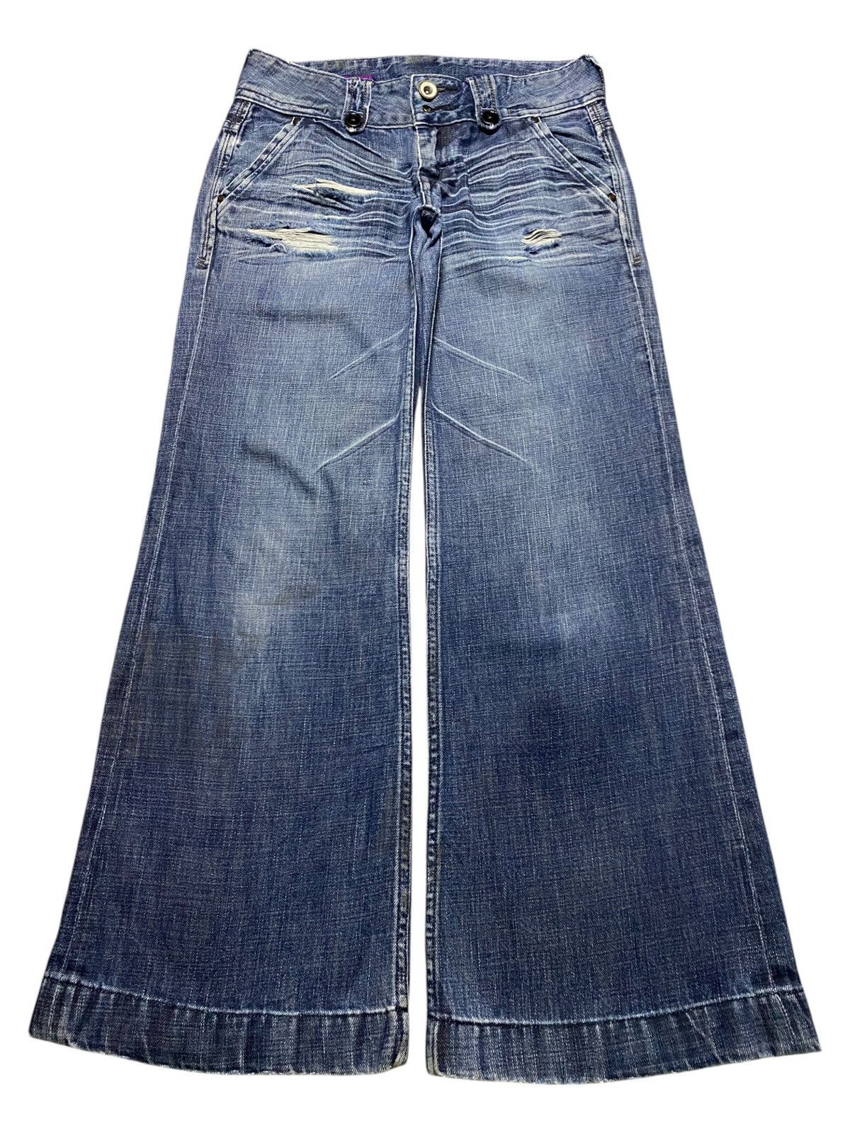 Vintage Vintage Japanese Brand Sweet Camel Distressed Baggy Jeans Size US 29 - 1 Thumbnail