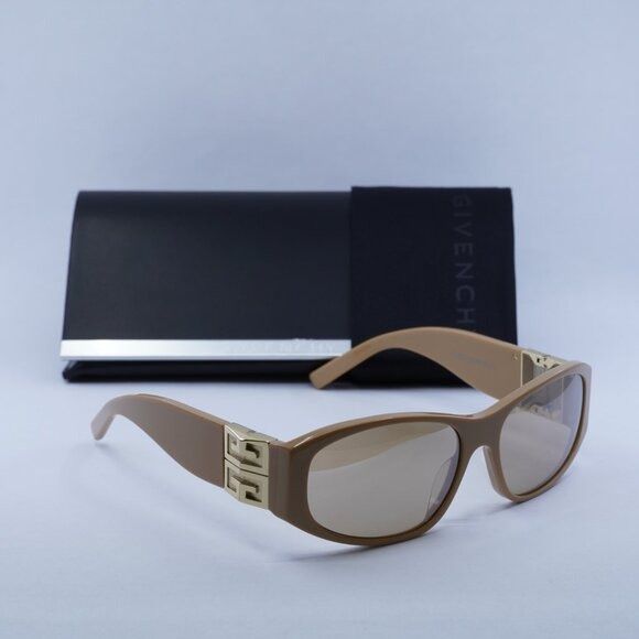 Givenchy 🕶️ New Givenchy GV40054I 57G Sunglasses - Shiny Beige Frame Size ONE SIZE - 11 Thumbnail