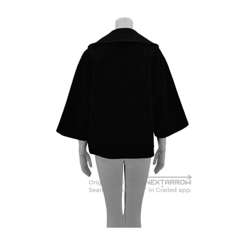 Valentino Valentino Blue Wool Cape Coat M. Size S / US 4 / IT 40 - 2 Thumbnail