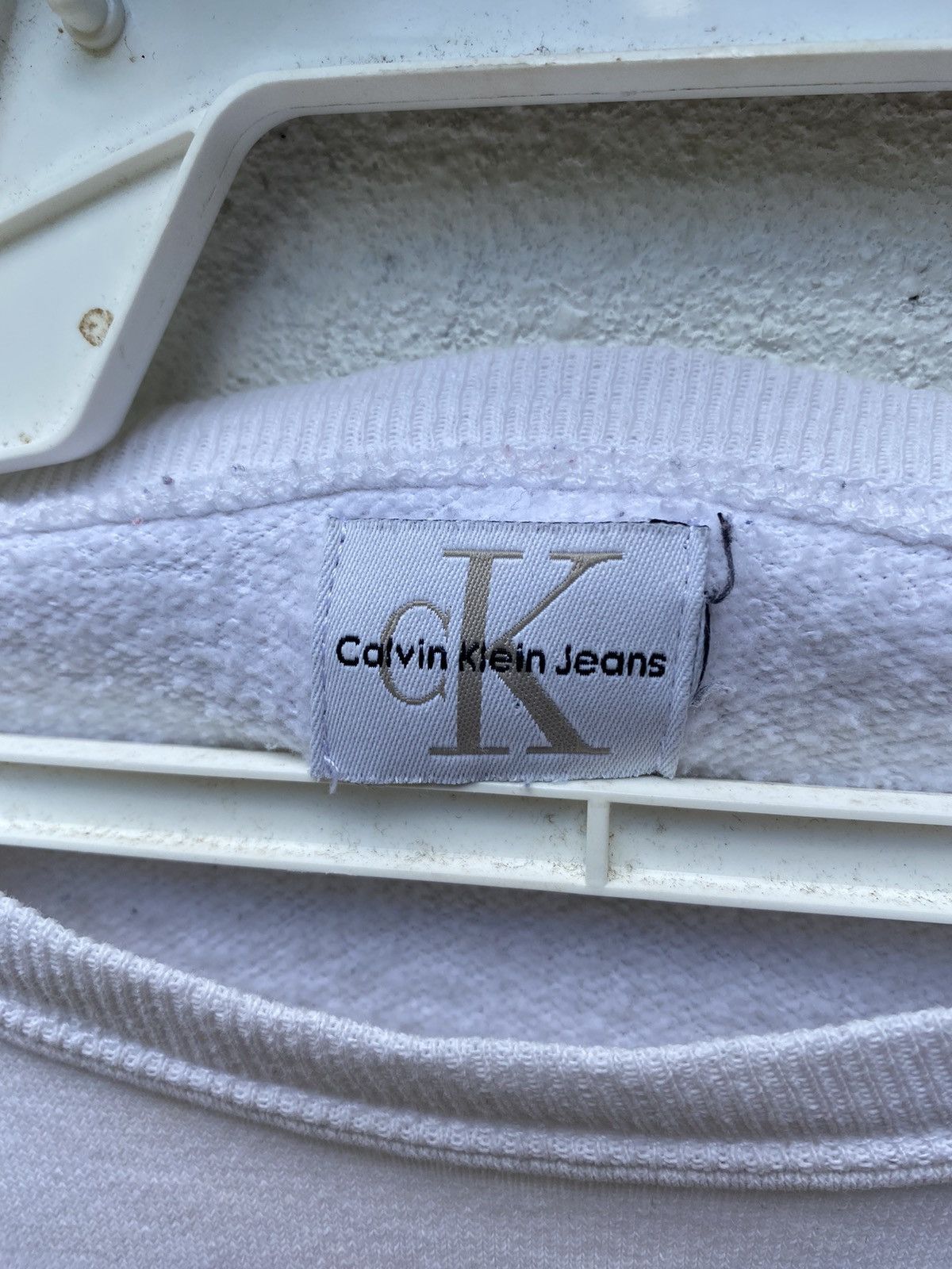 Calvin Klein × Vintage Vintage 90s Calvin Klein Jeans Sweatshirt Size US L / EU 52-54 / 3 - 3 Thumbnail