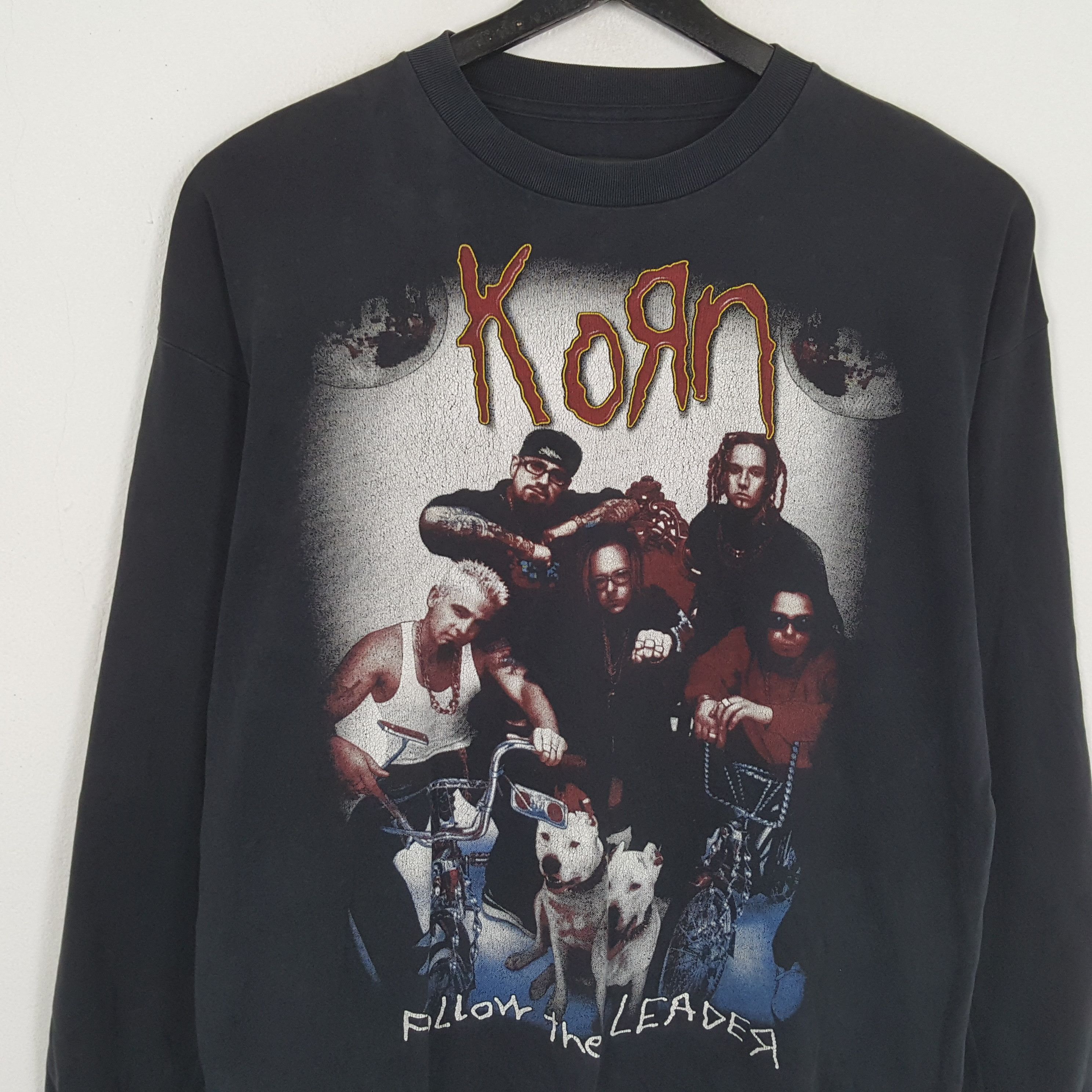 Band Tees × Vintage KORN Rock Band Music Long Sleeve Tshirt Size US XXL / EU 58 / 5 - 2 Thumbnail