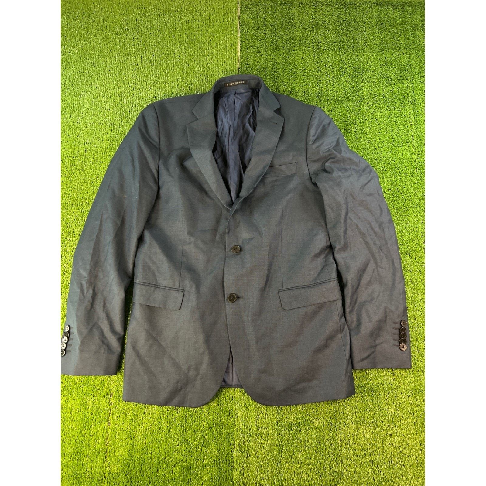 Other Pour Nomme Formal Suit Blazer Jacket Blue 48B Size 48R - 1 Thumbnail