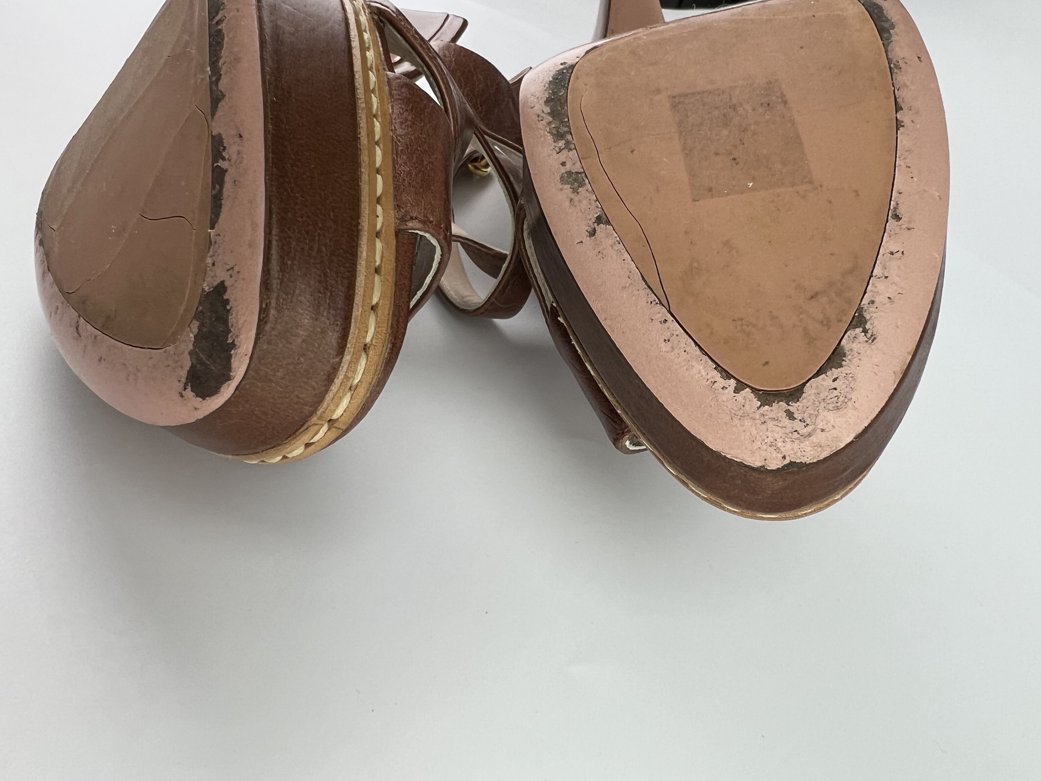 Prada Prada Brown Heels Size 38 Size US 8 / IT 38 - 18 Thumbnail