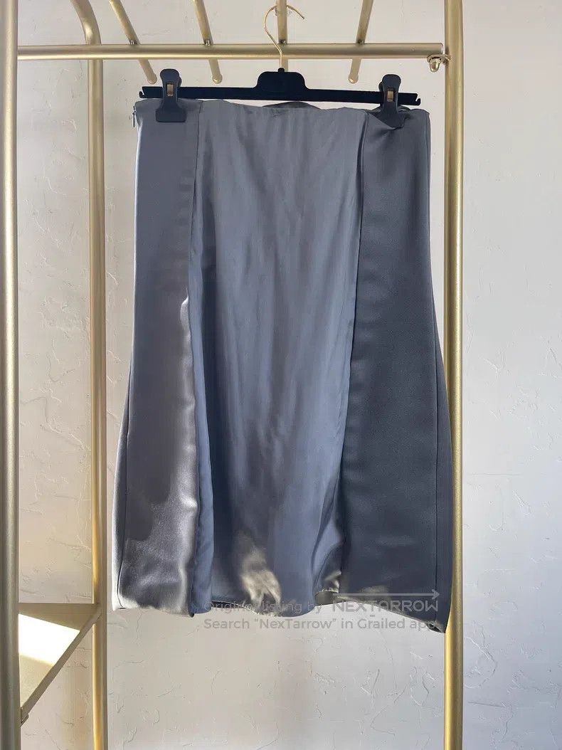 Prada Prada Grey satin bra dress Size XS / US 0-2 / IT 36-38 - 2 Thumbnail