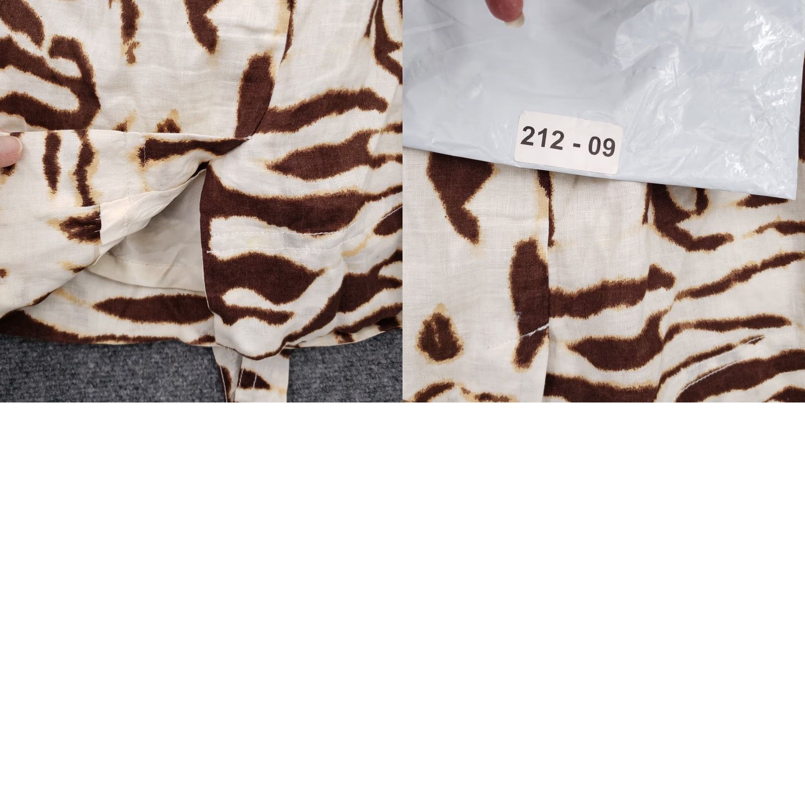 Banana Republic Banana Republic Skirt Womens 14 Brown Linen Mini Pencil Tiger Print Belted Lined Size 36" / US 14 / IT 50 - 9 Thumbnail