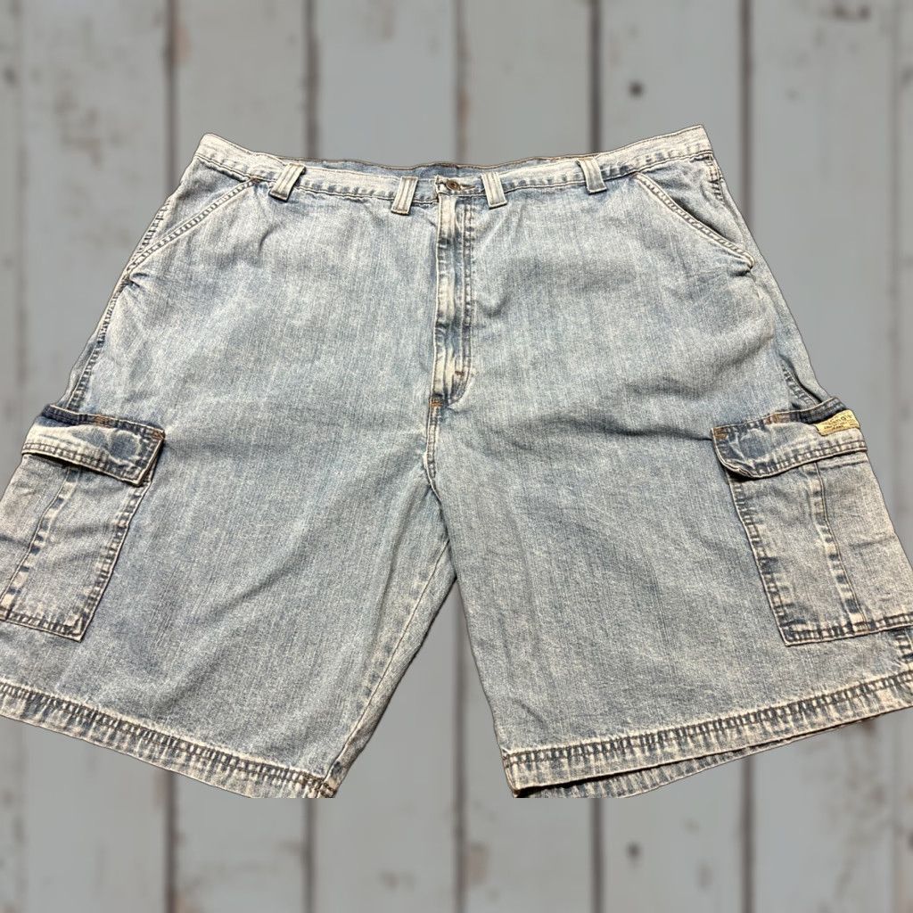 Wrangler Wrangler Denim Jean Shorts Cargo 46 Relaxed Fit Blue Men’s Y2K Size US 30 / EU 46 - 1 Thumbnail