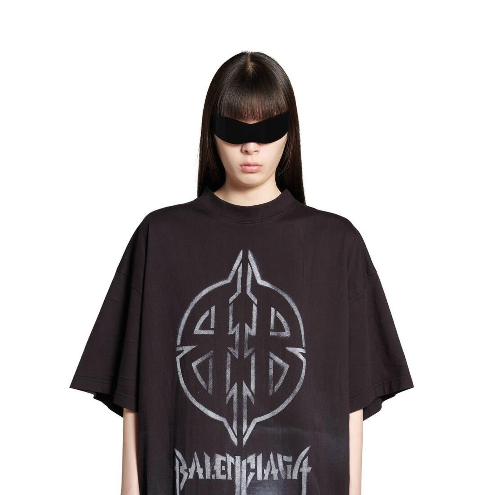 Balenciaga Balenciaga Metal BB Stencil T-shirt Size ONE SIZE - 3 Thumbnail