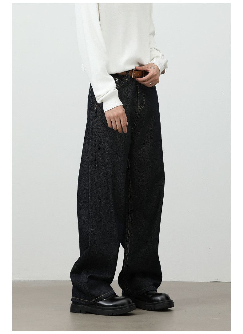 Jean American retro men's loose casual straight wide-leg jeans Size US 32 / EU 48 - 3 Thumbnail