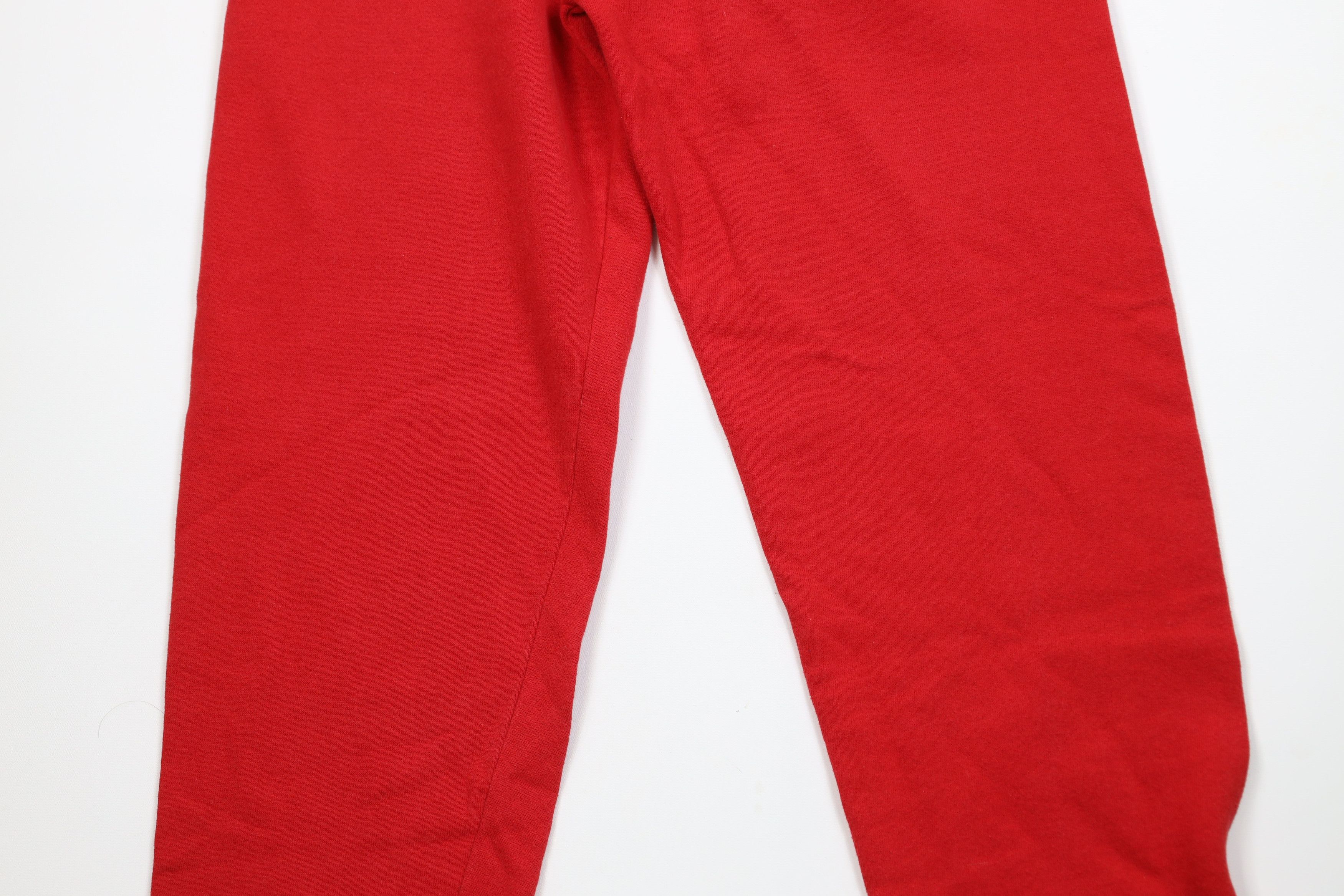 Vintage Vintage 90s Streetwear Blank Sweatpants Pants Red USA Size US 34 / EU 50 - 14 Thumbnail