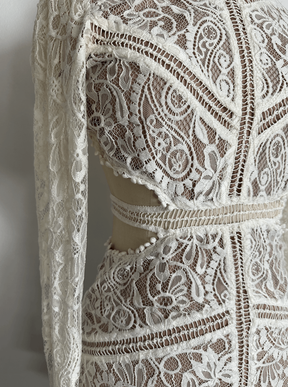 For Love & Lemons Emerie Lace Dress Size S / US 4 / IT 40 - 3 Thumbnail