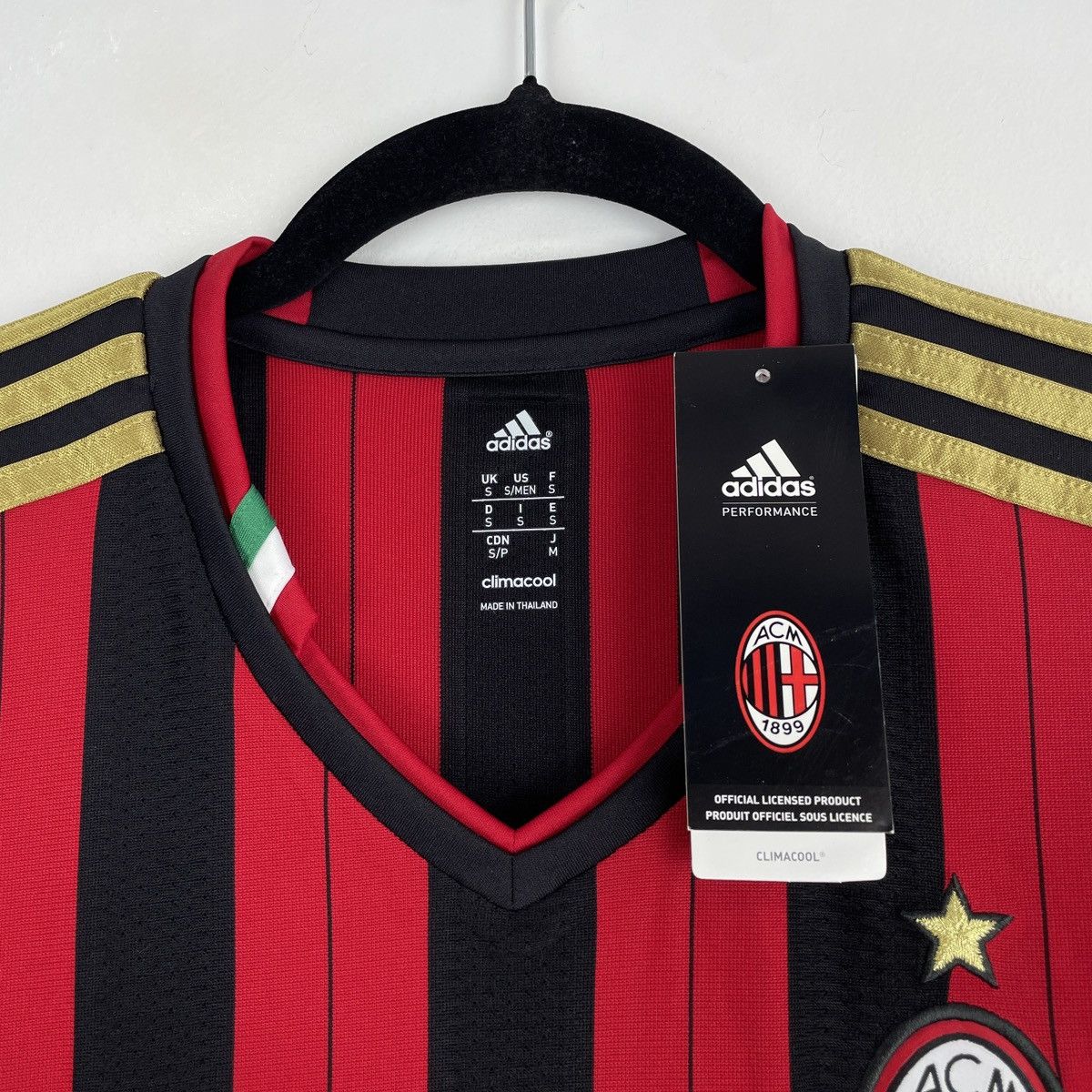 Adidas AC Milan Adidas Home Jersey Shirt Men 2013/2014 size S Size US S / EU 44-46 / 1 - 2 Thumbnail