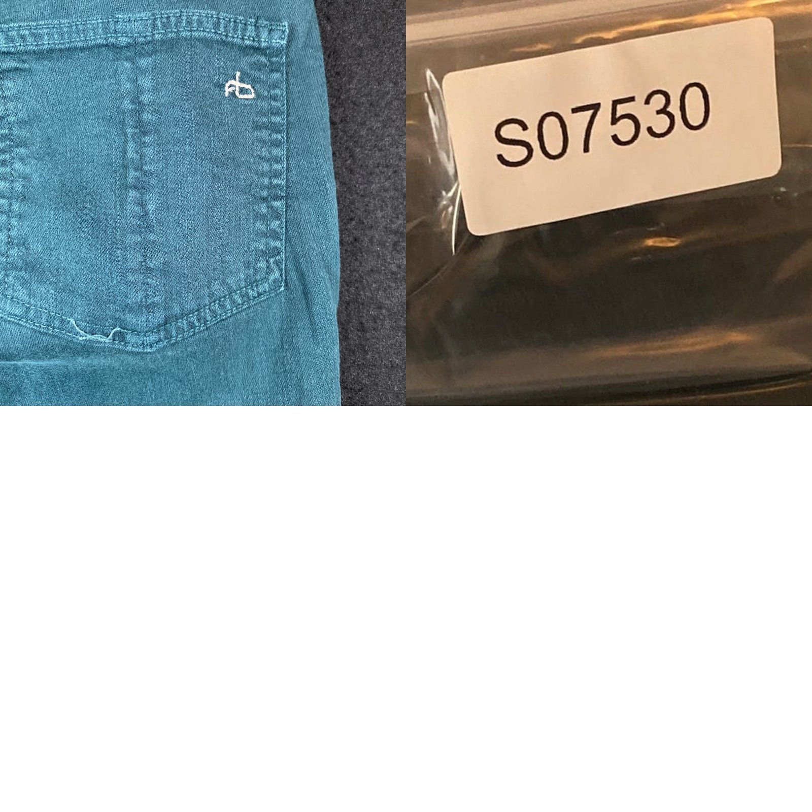 Rag & Bone Rag & Bone Womens Jeans Green Cotton Blend Mid Rise Skinny 28 Jeans Slim Stretch Check 30in Waist Womens Size 28" / US 6 / IT 42 - 9 Thumbnail