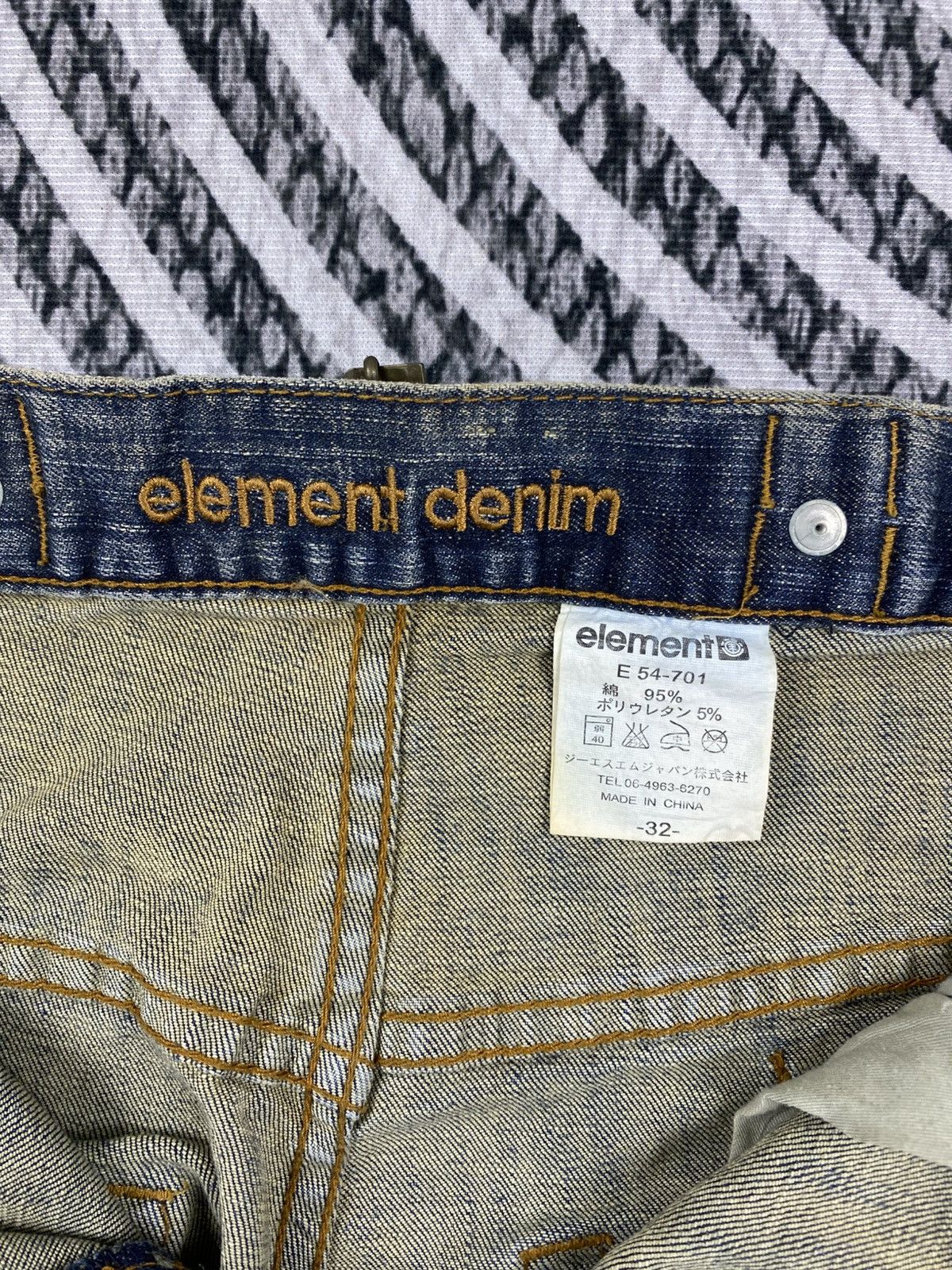 Element Vintage Element Skateboards Flared Denim Jeans Size US 33 - 13 Thumbnail