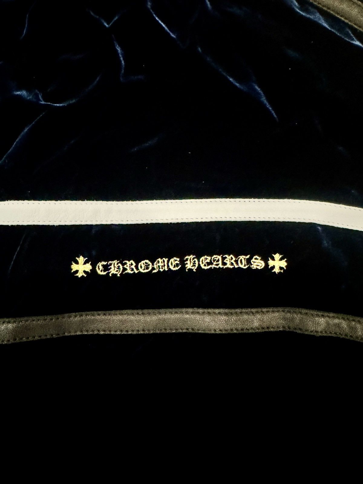 Chrome Hearts Chrome Hearts Navy Velour Jacket “So it Goes” L Size US L / EU 52-54 / 3 - 7 Thumbnail