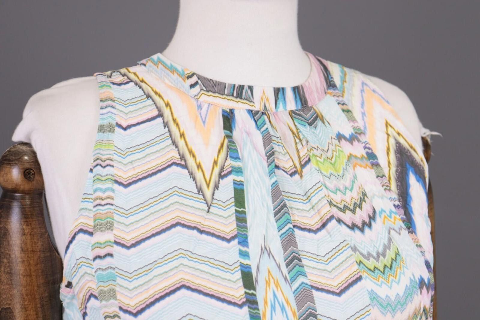 Designer Emily Van Den Bergh Multicolor Tank Top Shirt Size 38 / M Size M / US 6-8 / IT 42-44 - 5 Thumbnail