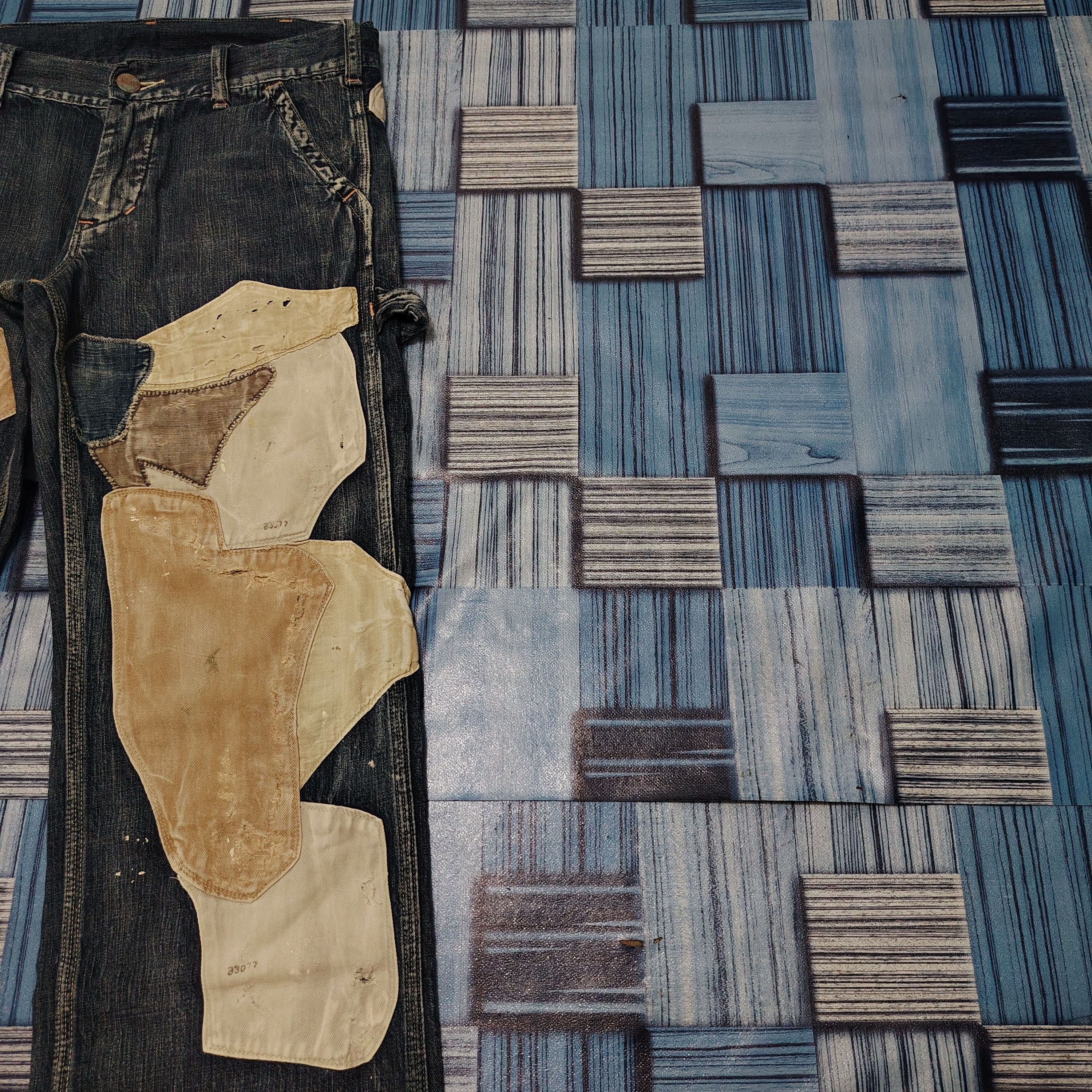 Kapital Kountry 💥Insane💥 Vtg Denim & Dungaree Patchwork design soft denim Size US 30 / EU 46 - 4 Thumbnail