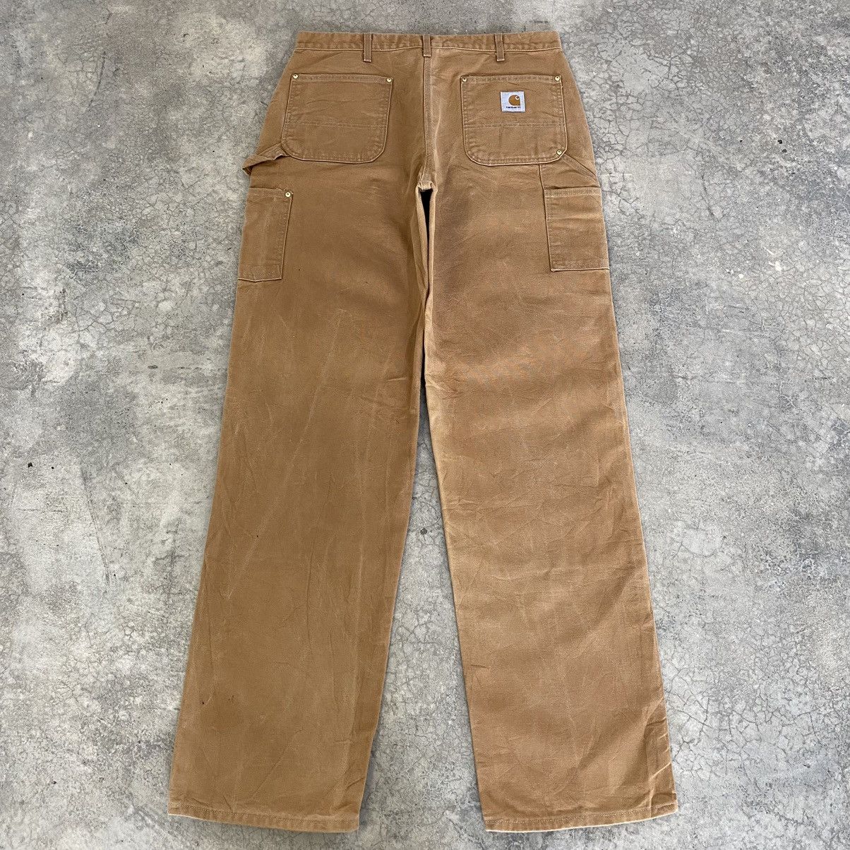 Carhartt Vintage Carhartt Double Knee Tan Carpenter Workwear Pants Size US 35 - 15 Thumbnail