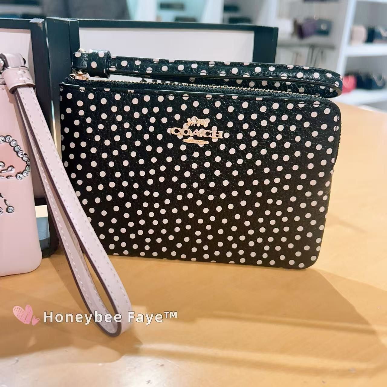 Coach Corner Zip Wristlet With Spot Print CCJ71 Size ONE SIZE - 1 Thumbnail