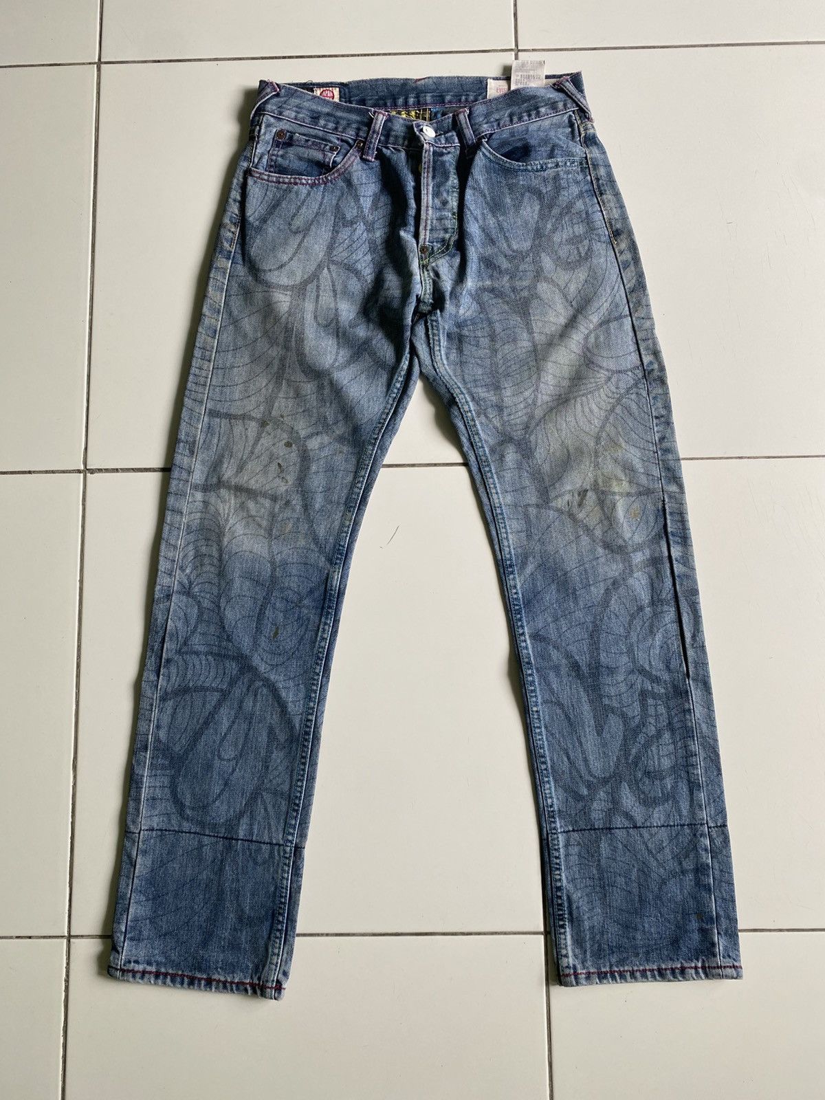 Evisu Vintage Evisu hiko Yamane design good condition Size US 31 - 1 Thumbnail