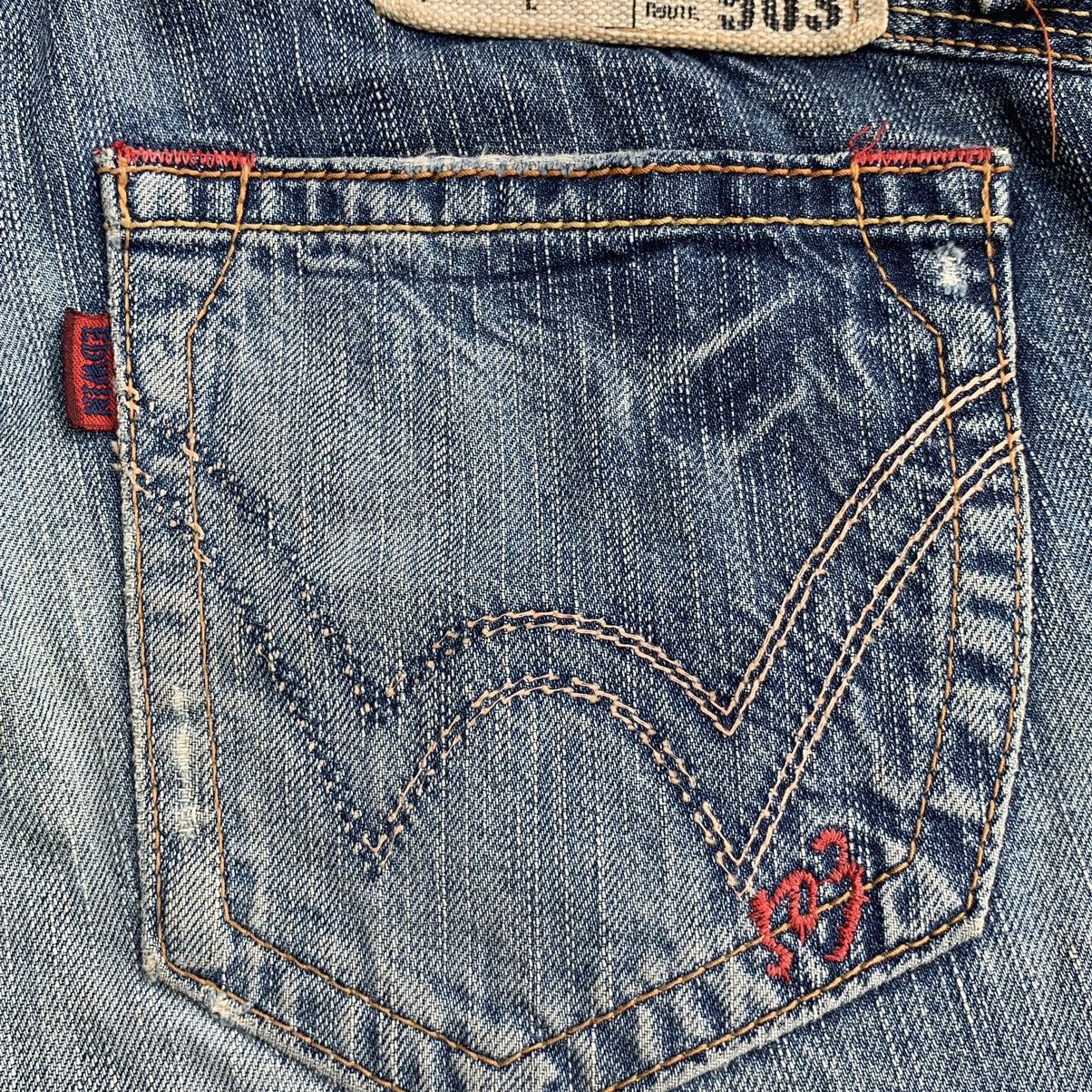 Japanese Brand Flare Vintage Edwin Blue Trip Distressed Denim W32 Size US 32 / EU 48 - 19 Thumbnail