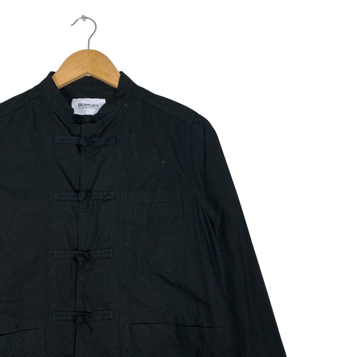 Beams Plus BEAM BOY Black Cotton Mandarin Jacket #0993-C44 Size US S / EU 44-46 / 1 - 5 Thumbnail
