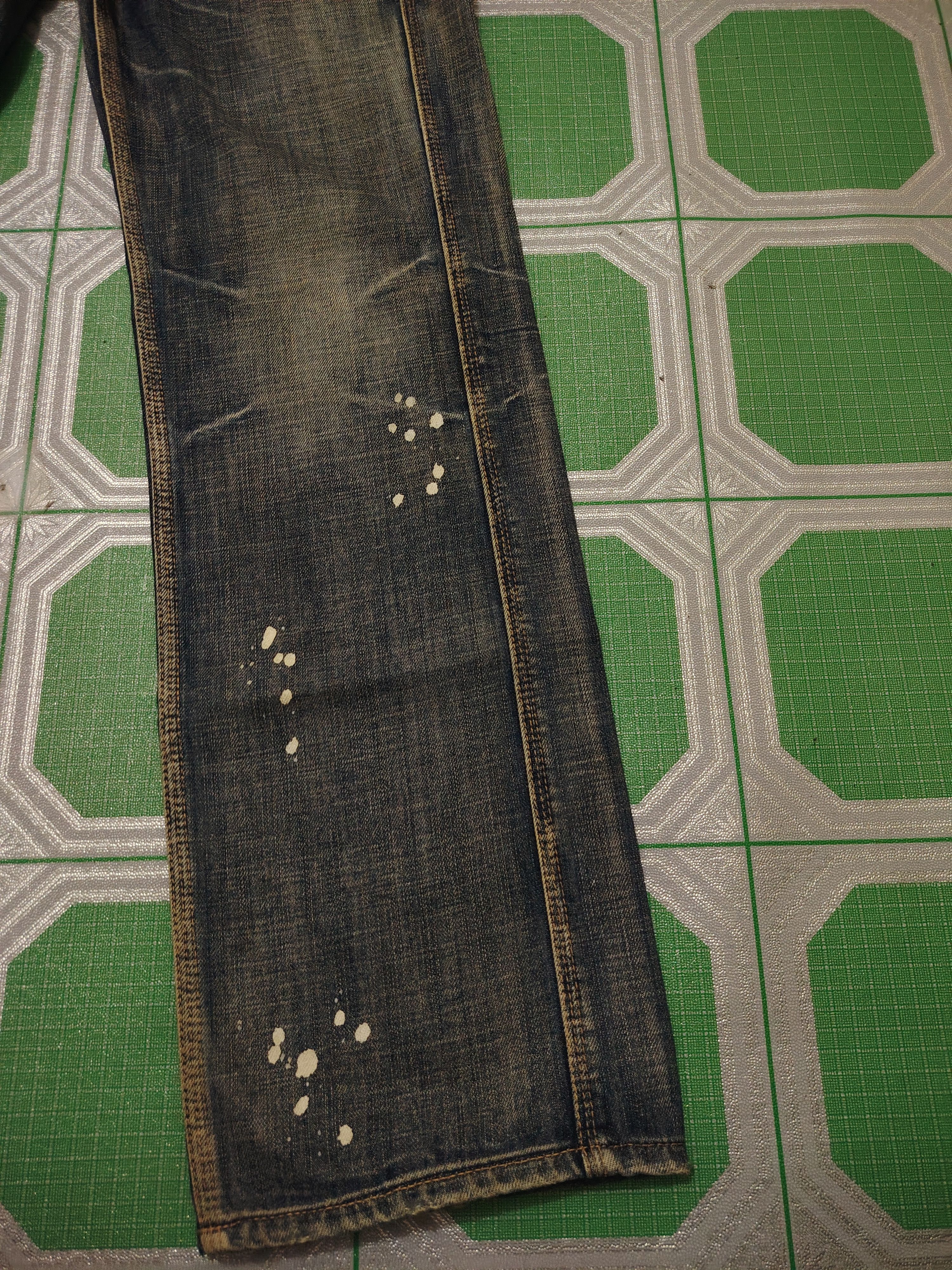 Takeo Kikuchi Vtg Japanese Takeo Kikuchi Pain Splatter Distressed Jeans Size US 30 / EU 46 - 6 Thumbnail