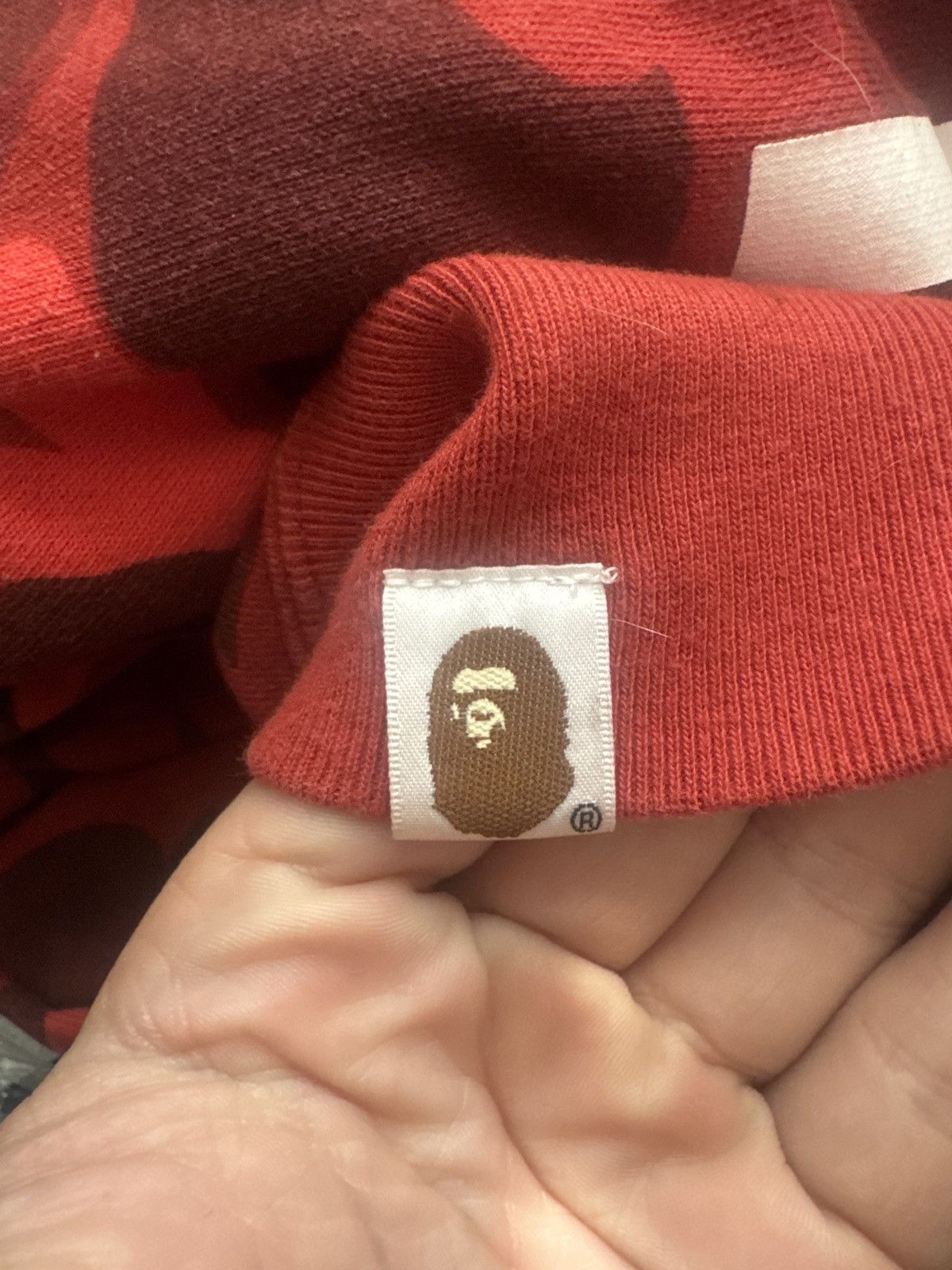 Bape Bape Red Camo Pullover Size US XL / EU 56 / 4 - 8 Thumbnail