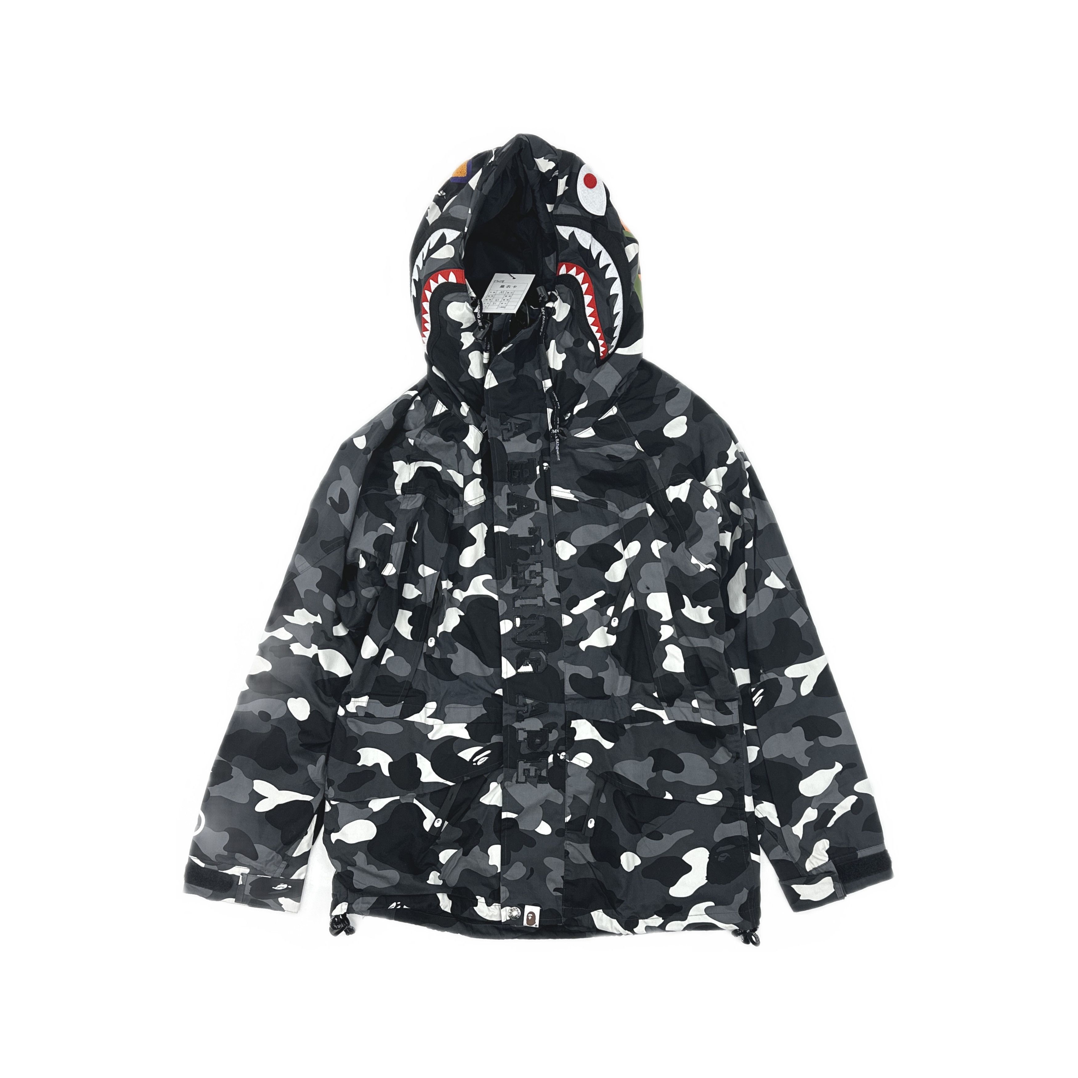 Bape A Bathing Ape Camo Shark Full Zip Jacket Size M Size US M / EU 48-50 / 2 - 1 Thumbnail