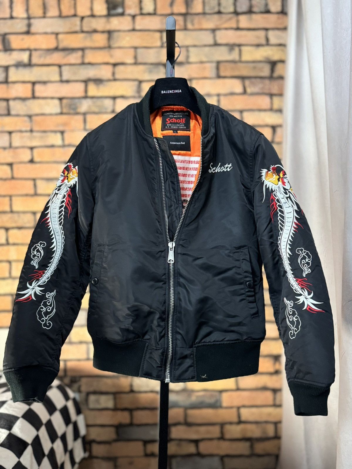 Schott SCHOTT X ANDERSSON BELL BOMBER EMBROIDERED TIGER CHINATOWN Size US L / EU 52-54 / 3 - 3 Thumbnail