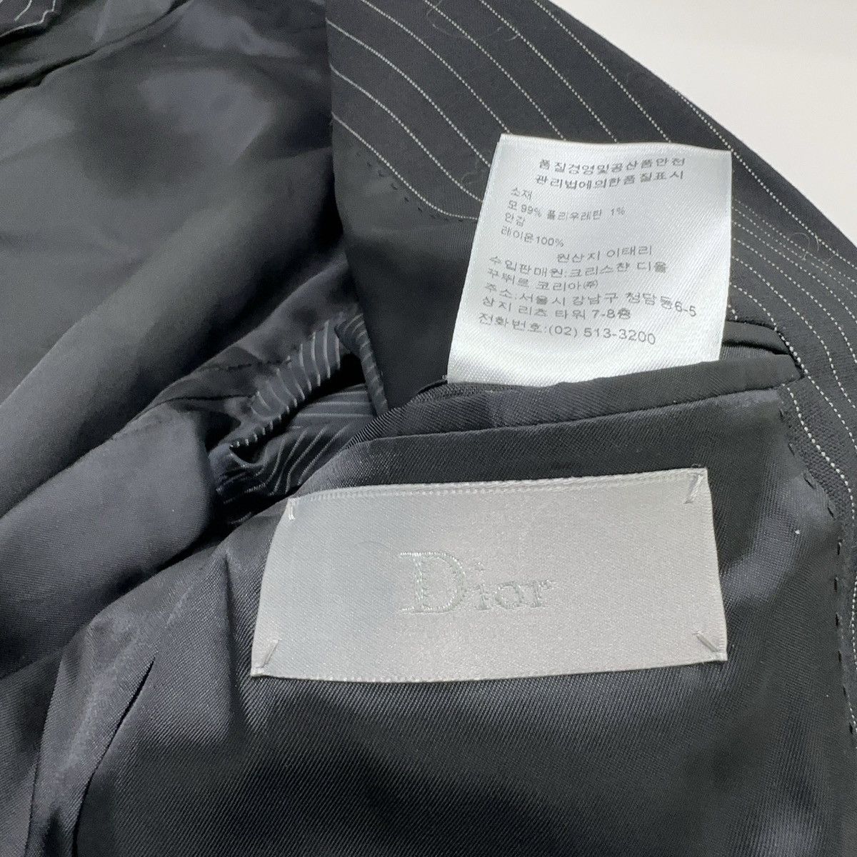 Dior Dior Pinstripe Double Breasted Blazer Size 46S - 4 Thumbnail