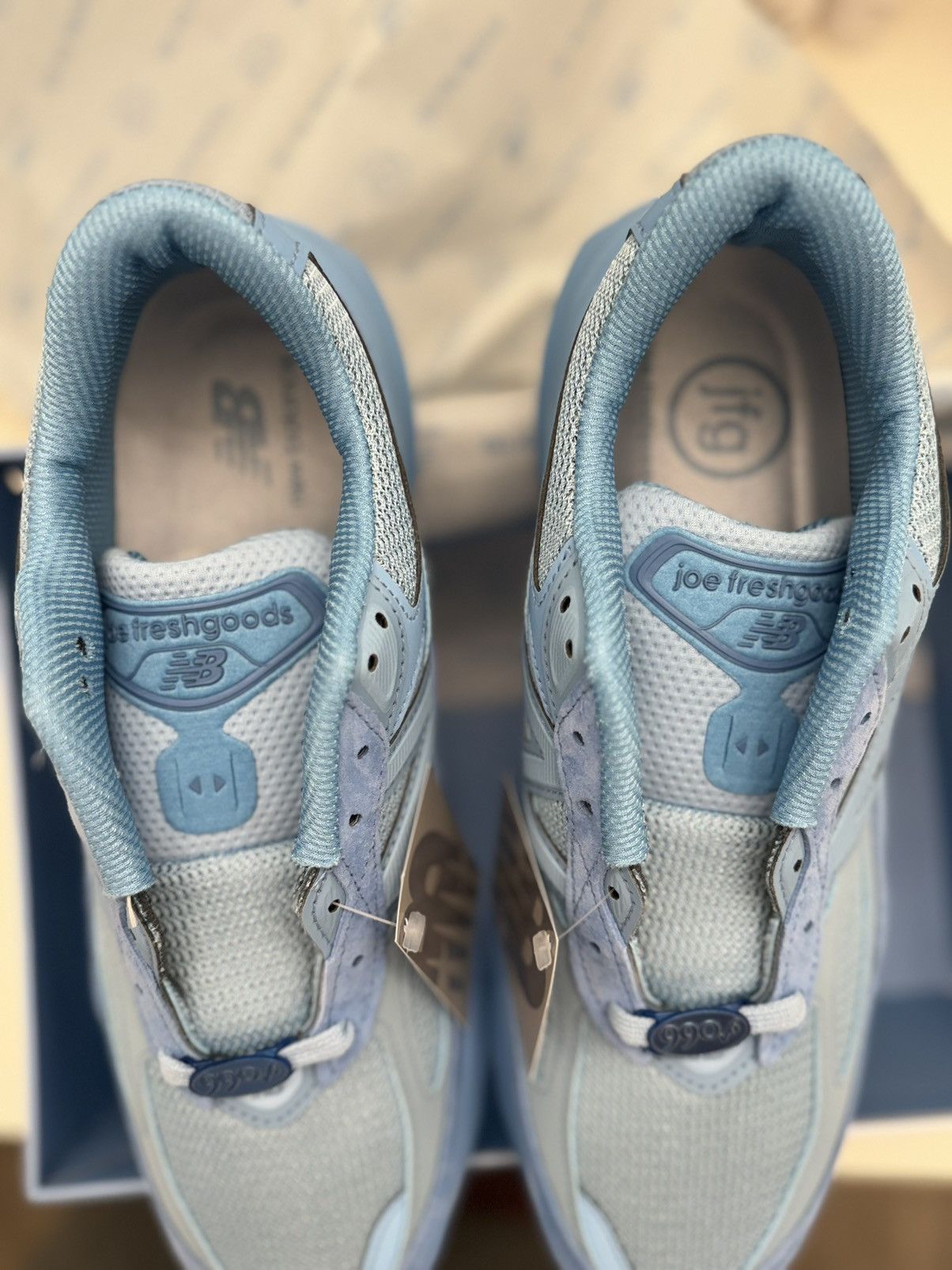 Joe Freshgoods × New Balance New Balance 990v6 MiUSA Joe Freshgoods Prom Blue Size US 10 / EU 43 - 9 Thumbnail