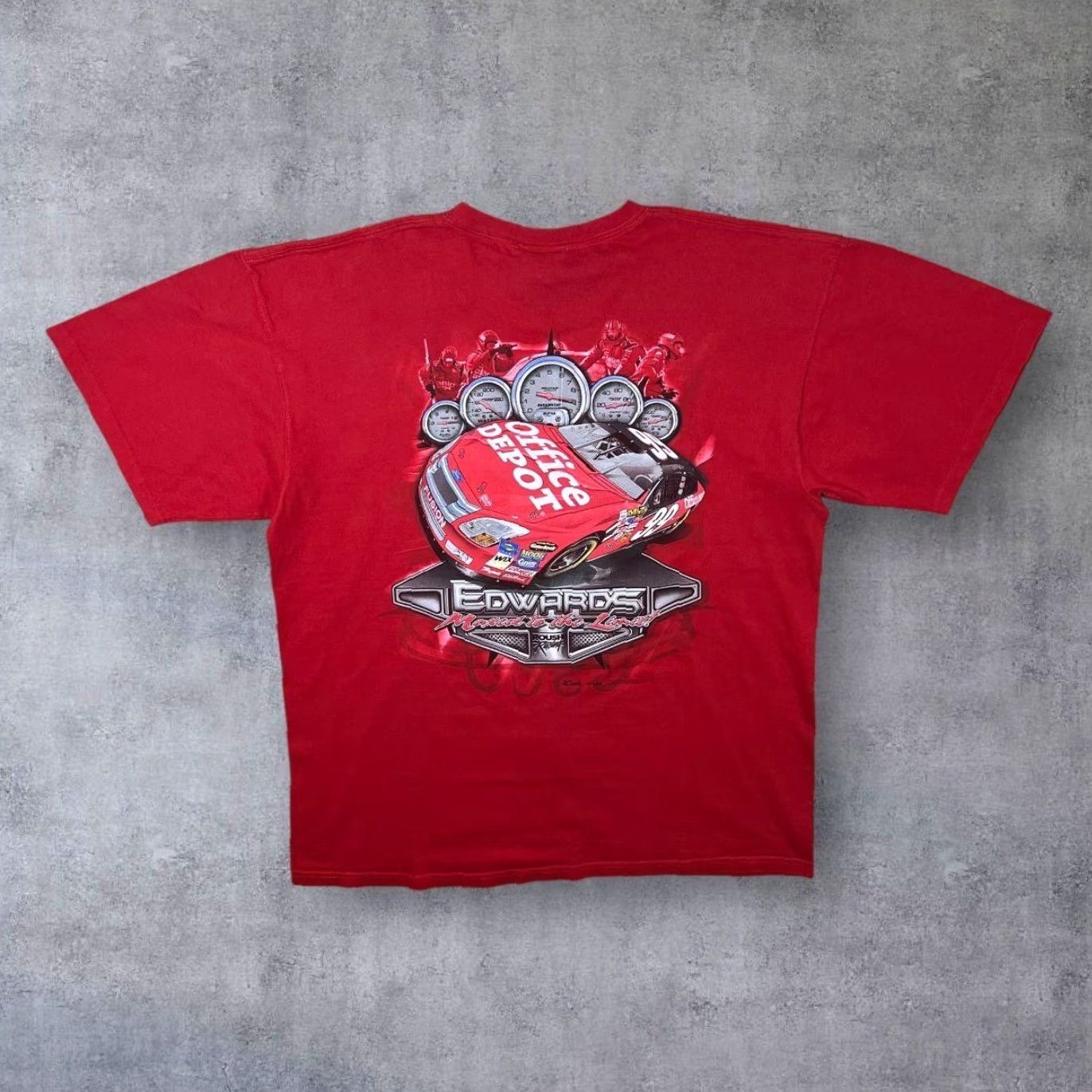 Chase Authentics VINTAGE Chase Authentics Carl Edwards Nascar Racing Graphic Red T-Shirt XL Adult Mens Short Sleeve Cotton Shirt Size US XL / EU 56 / 4 - 2 Thumbnail