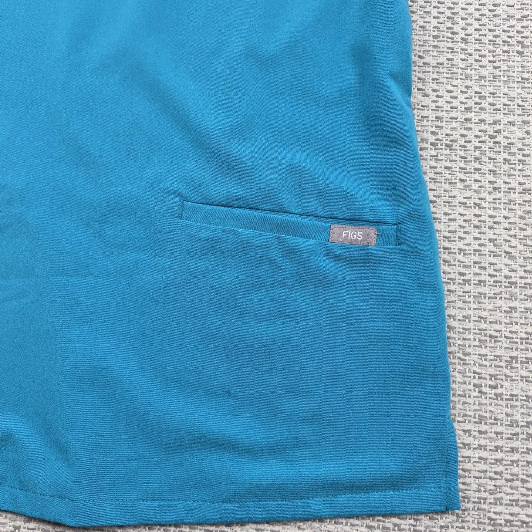 Vintage FIGS T-Shirt Womens XXS Tunic Scrub Top Blue V-Neck Pockets Stretch Size XXS / US 00 / IT 34 - 2 Thumbnail
