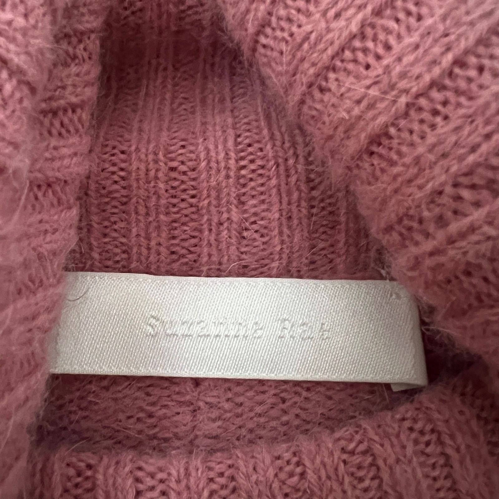 Other SUZANNE RAE Pink Angora Wool Blend Turtleneck Sweater Size M Size M / US 6-8 / IT 42-44 - 4 Thumbnail