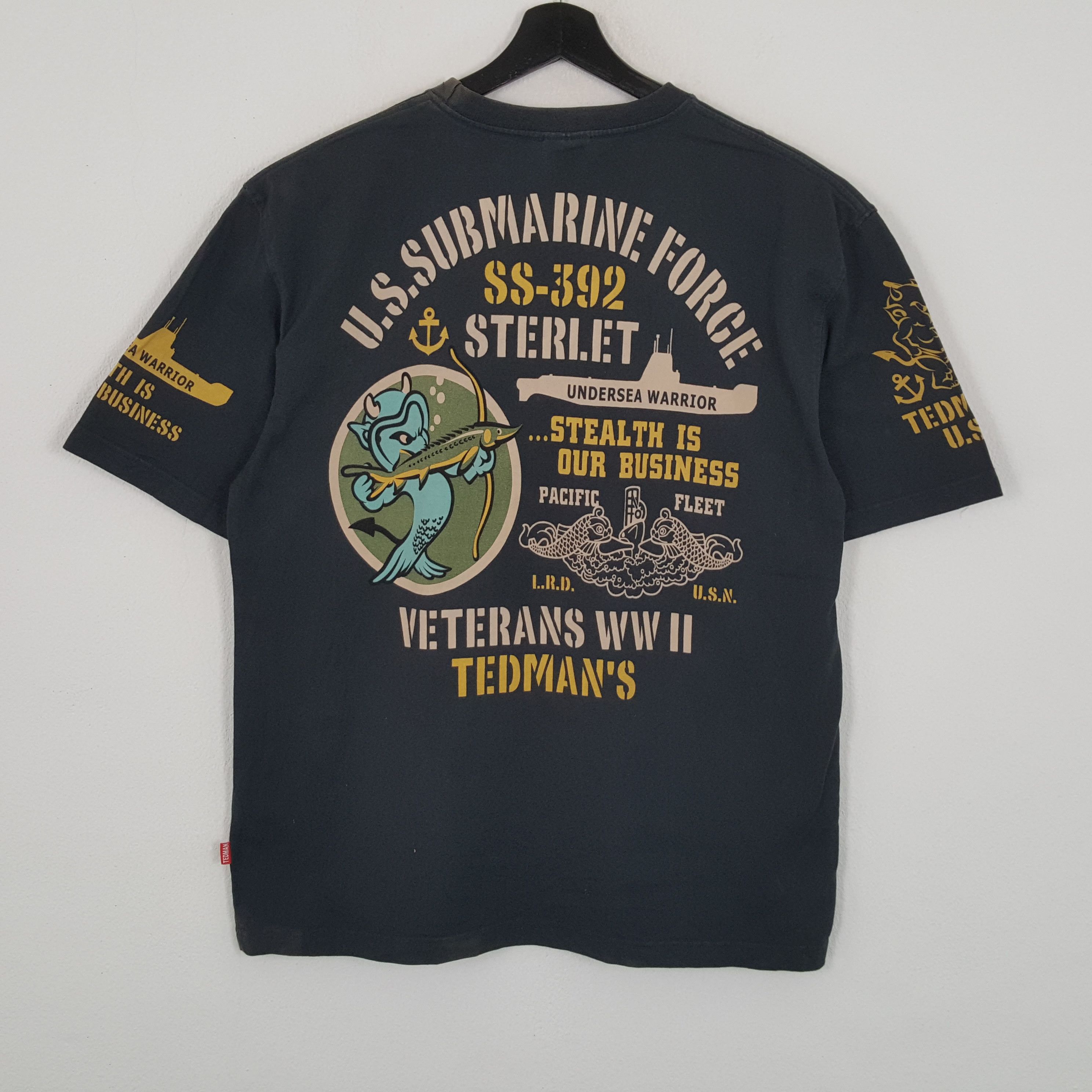 Vintage Ted Company U.S SUBMARINE FORCE Tshirt Size US L / EU 52-54 / 3 - 1 Thumbnail