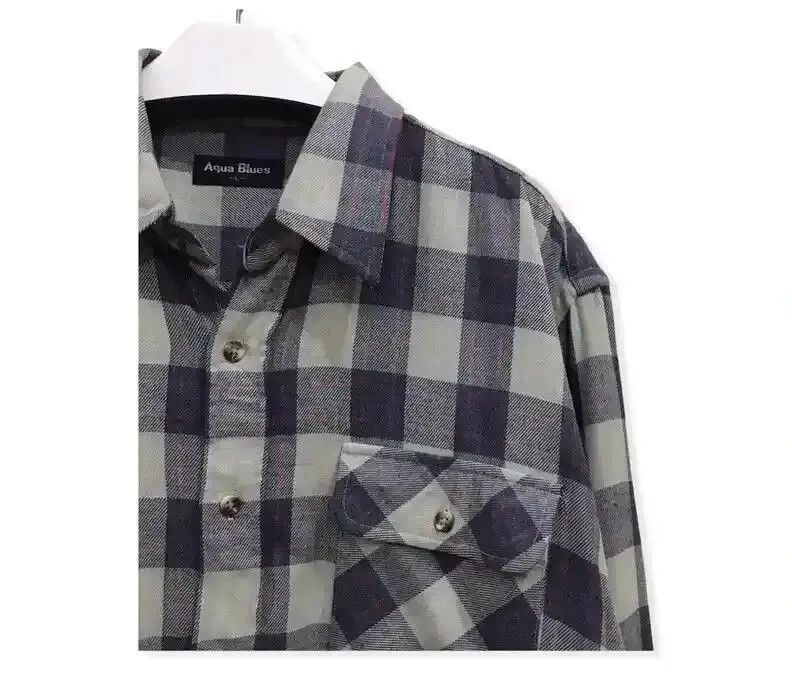 Flannel Vintage Aqua Blues Plaid Tartan Flannel Shirt Size US L / EU 52-54 / 3 - 3 Thumbnail