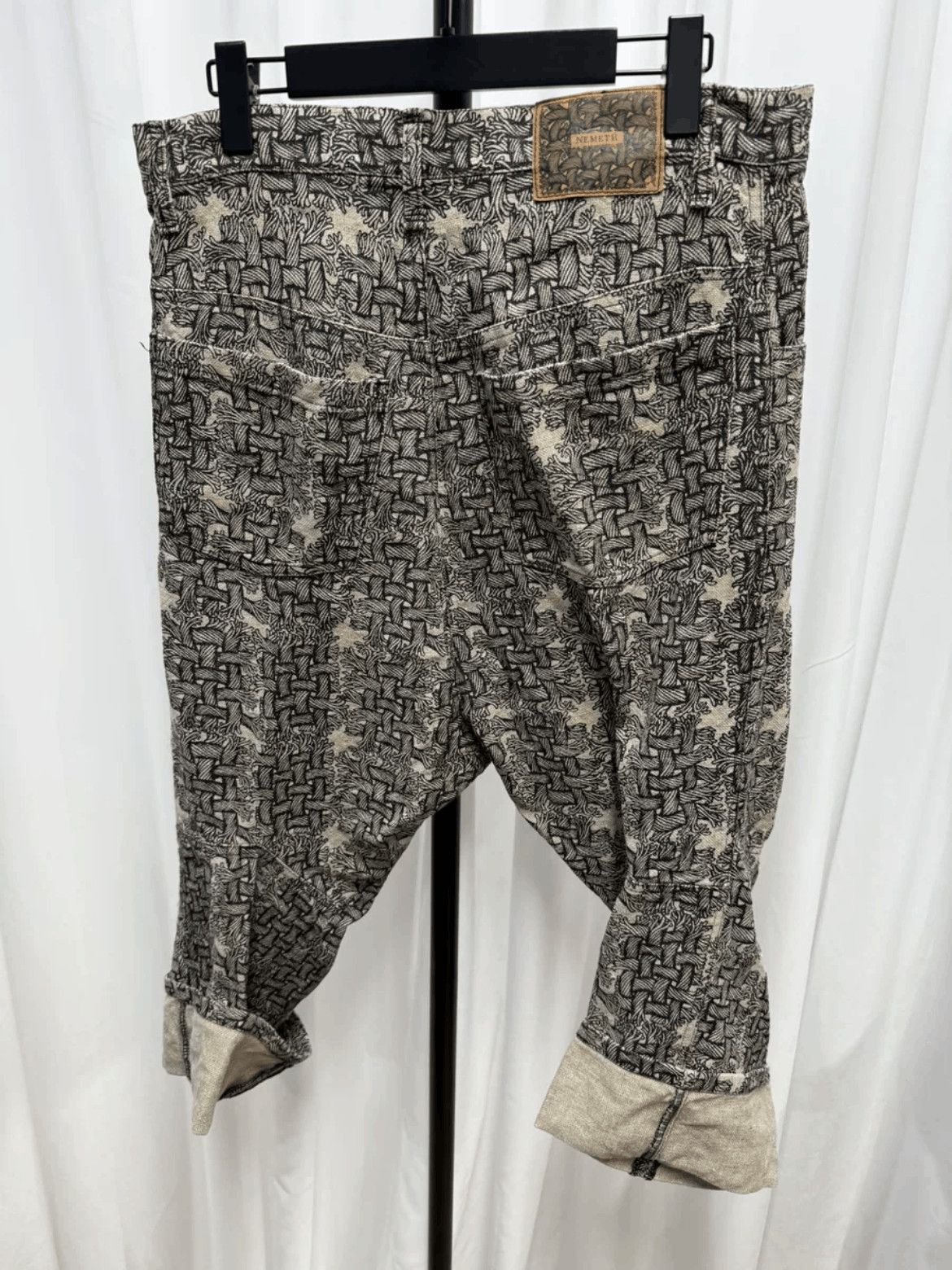 Christopher Nemeth Sz S Nemeth Pattern Cropped Denim-2505 Size US 30 / EU 46 - 4 Thumbnail