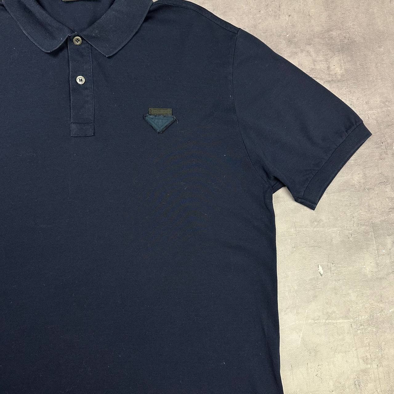 Prada Rare! Vintage Prada Triangle Polo Logo Luxury Size US XL / EU 56 / 4 - 6 Thumbnail