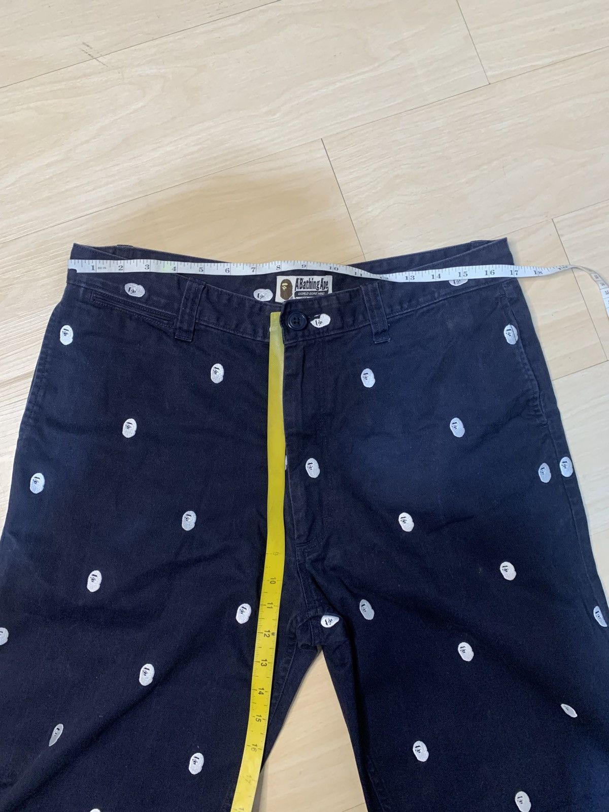 Bape 🔥 Rare Bape Full Embroidery Head Pants Size US 34 / EU 50 - 17 Thumbnail