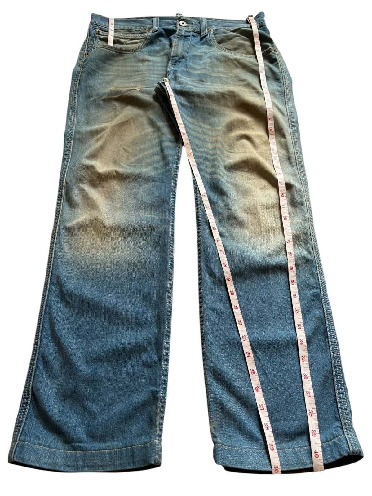 Levi's Vintage 90s Levis 504 Rusty Mud Wash Loose Jeans Size US 35 - 14 Thumbnail