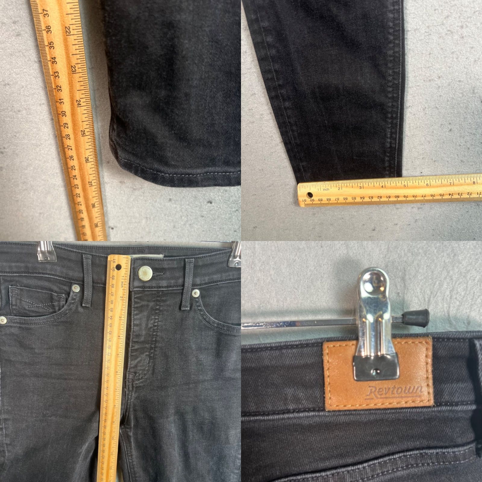 Vintage Revtown Skinny Fit Black Jeans Womens Size 28 Regular Cotton Blend Denim Shirt? Size 28" / US 6 / IT 42 - 8 Thumbnail