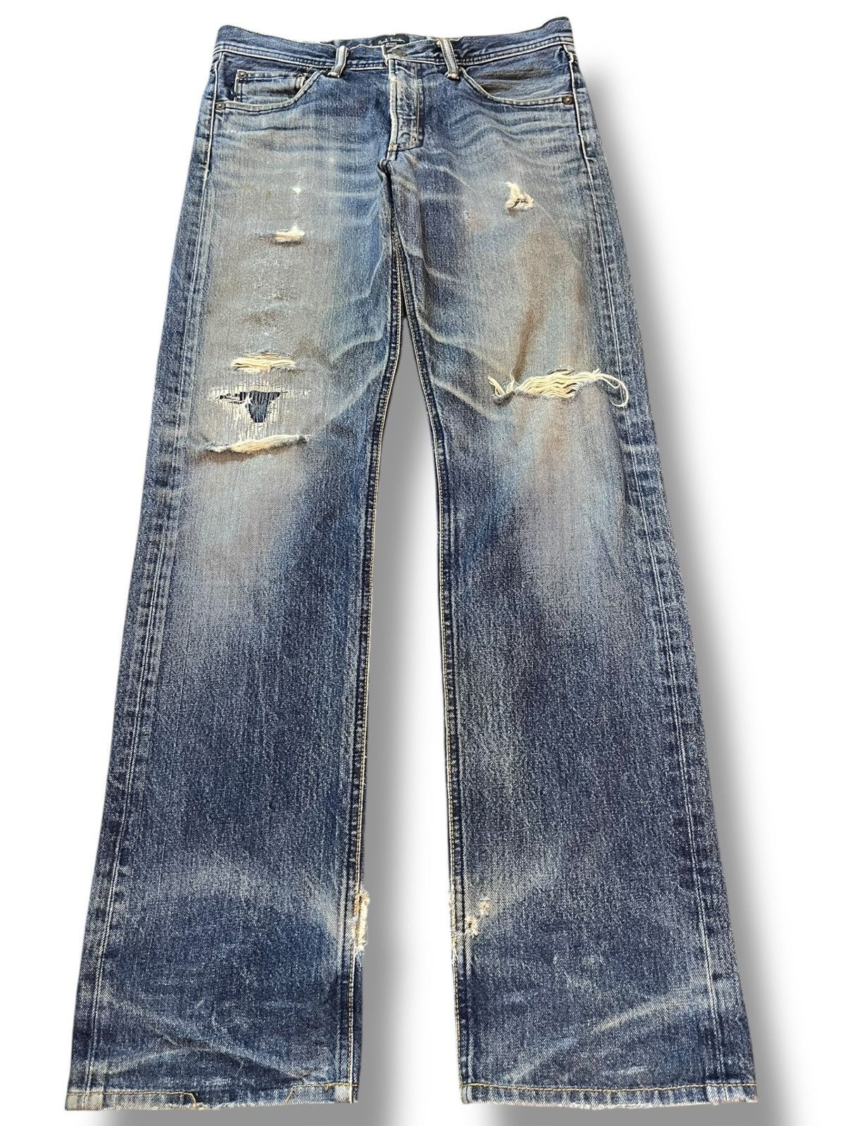 Paul Smith Vintage Paul Smith Grunge Distressed Denim Size US 31 - 1 Thumbnail