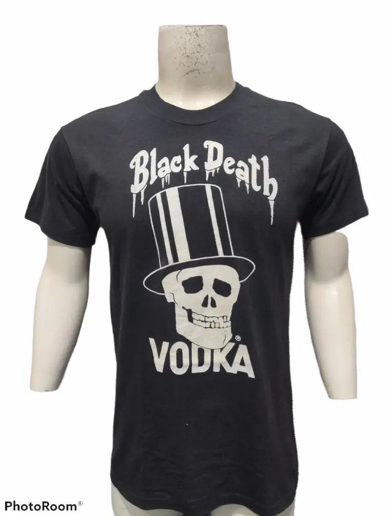 Vintage Vintage 80's black death vodka tee Size US M / EU 48-50 / 2 - 1 Thumbnail