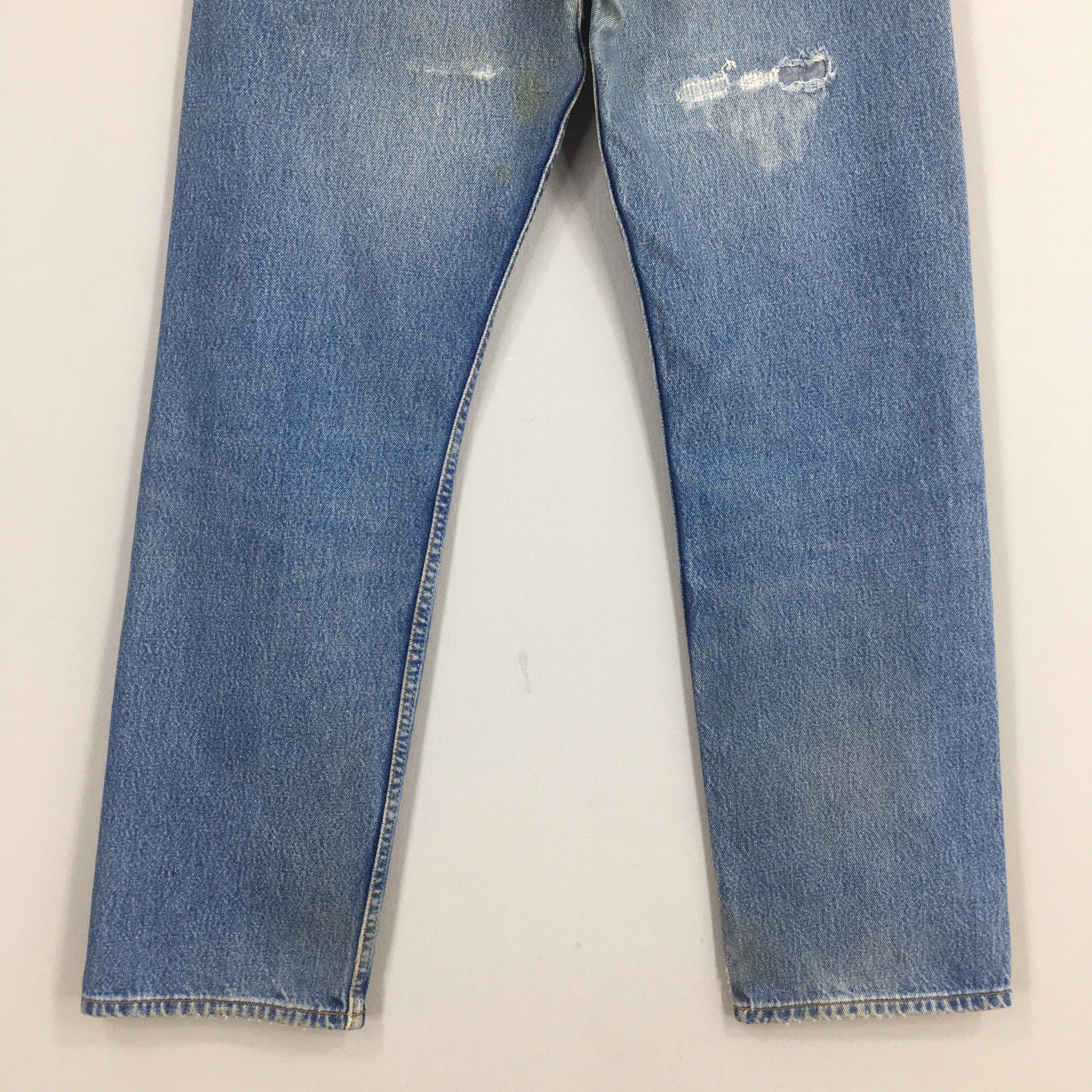 Levi's Size 30x29 Vintage 90s Levi's 501 Faded Blue Jeans Size US 30 / EU 46 - 11 Thumbnail