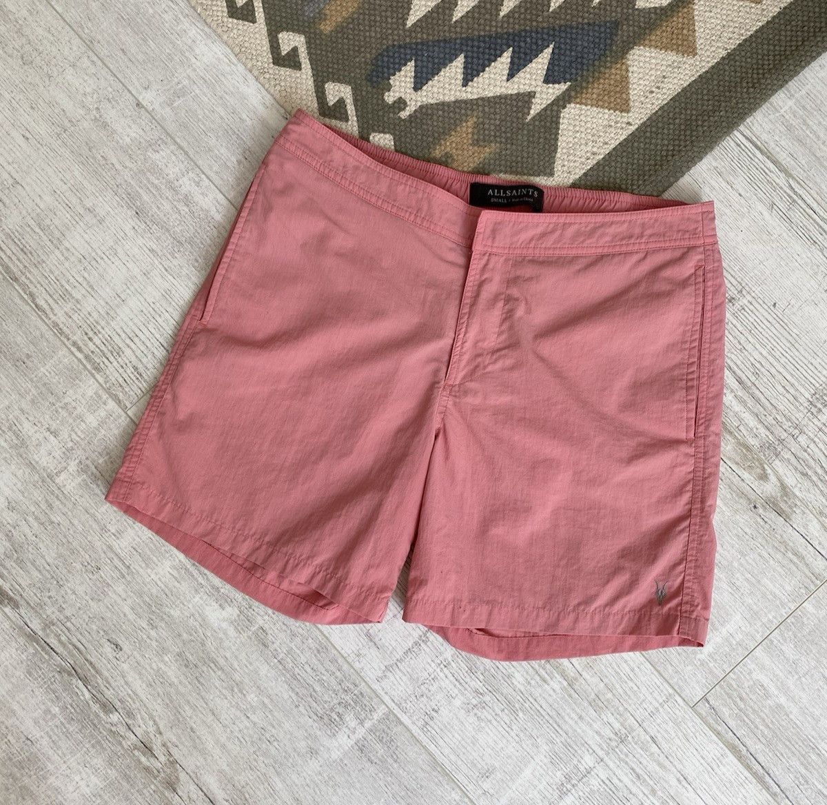 Allsaints Allsaints Mens Nylon Pink Beach Casual Shorts Size S Size US 30 / EU 46 - 1 Thumbnail