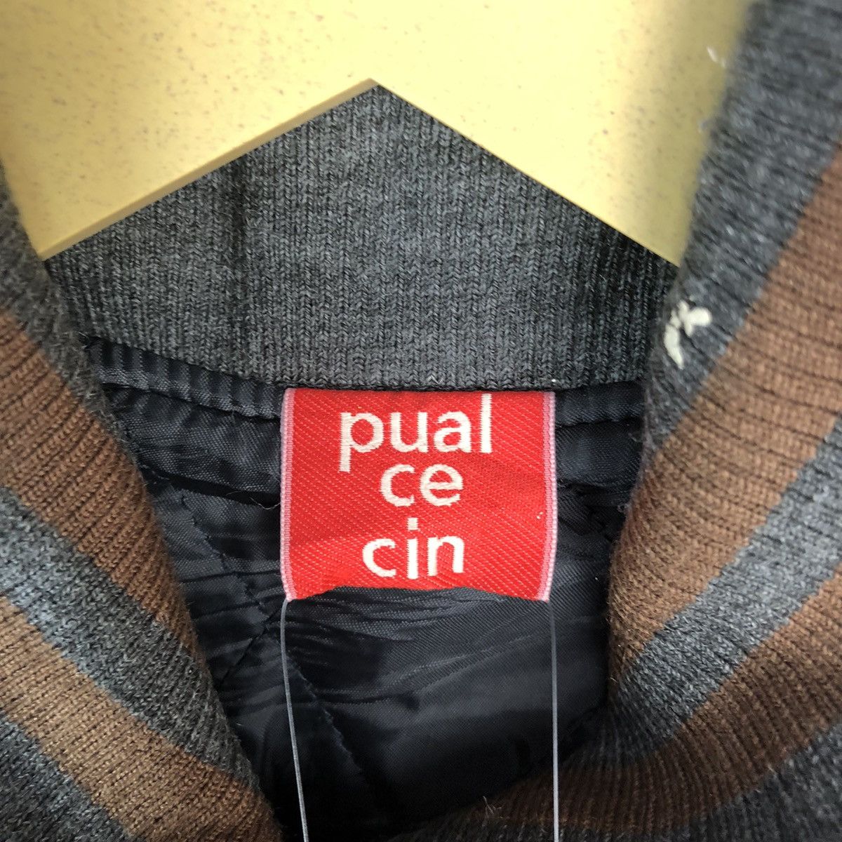 Japanese Brand Pual Ce Cin Grey Bombers varsity Jacket #A829 Size S / US 4 / IT 40 - 10 Thumbnail