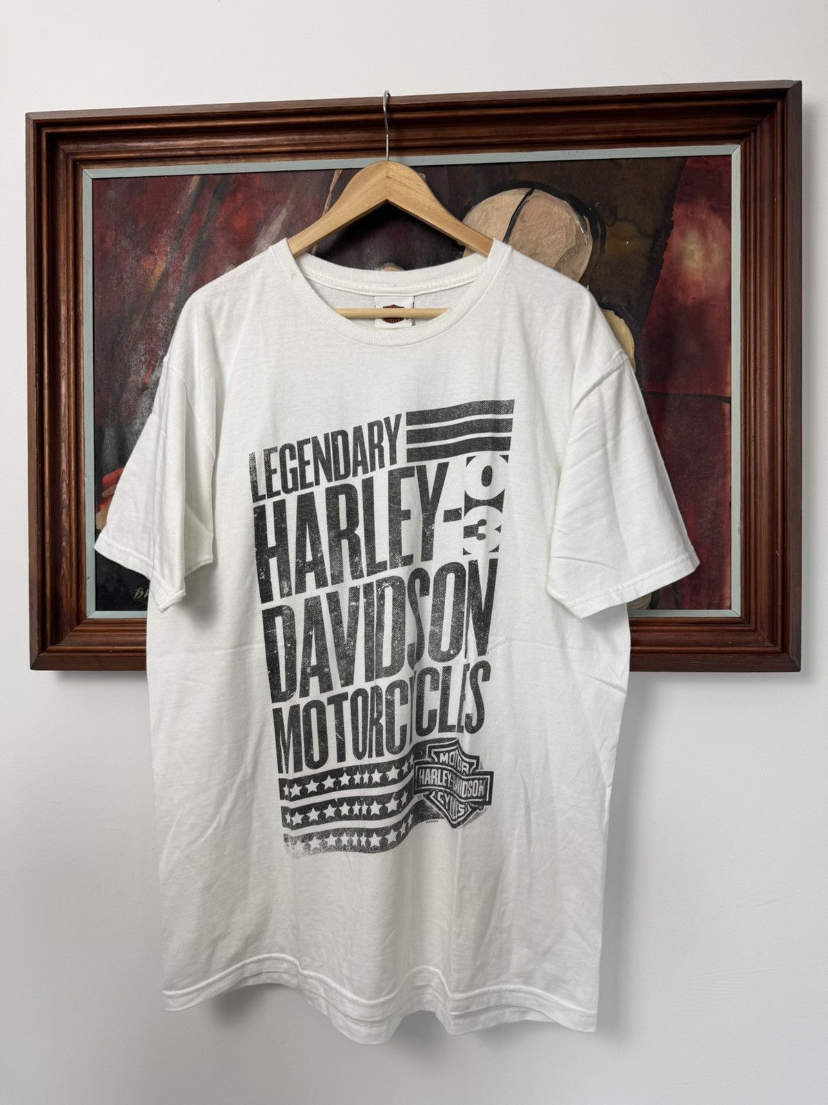 Harley Davidson Harley Davidson Vintage Y2k Tee Motor Cycles Racing Rare Size US L / EU 52-54 / 3 - 1 Thumbnail